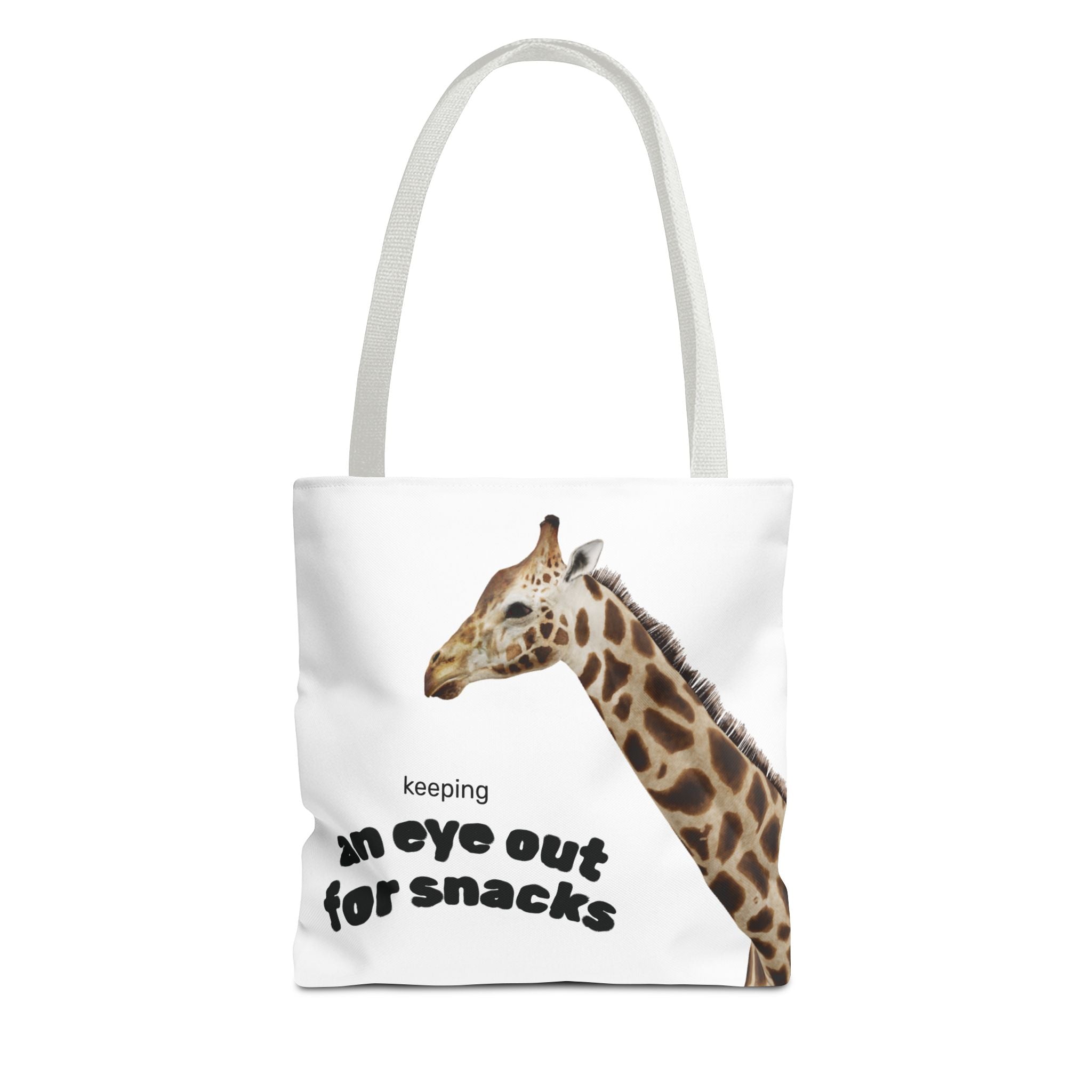 Giraffe Snack Tote Bag - Fun AOP Design for Animal Lovers