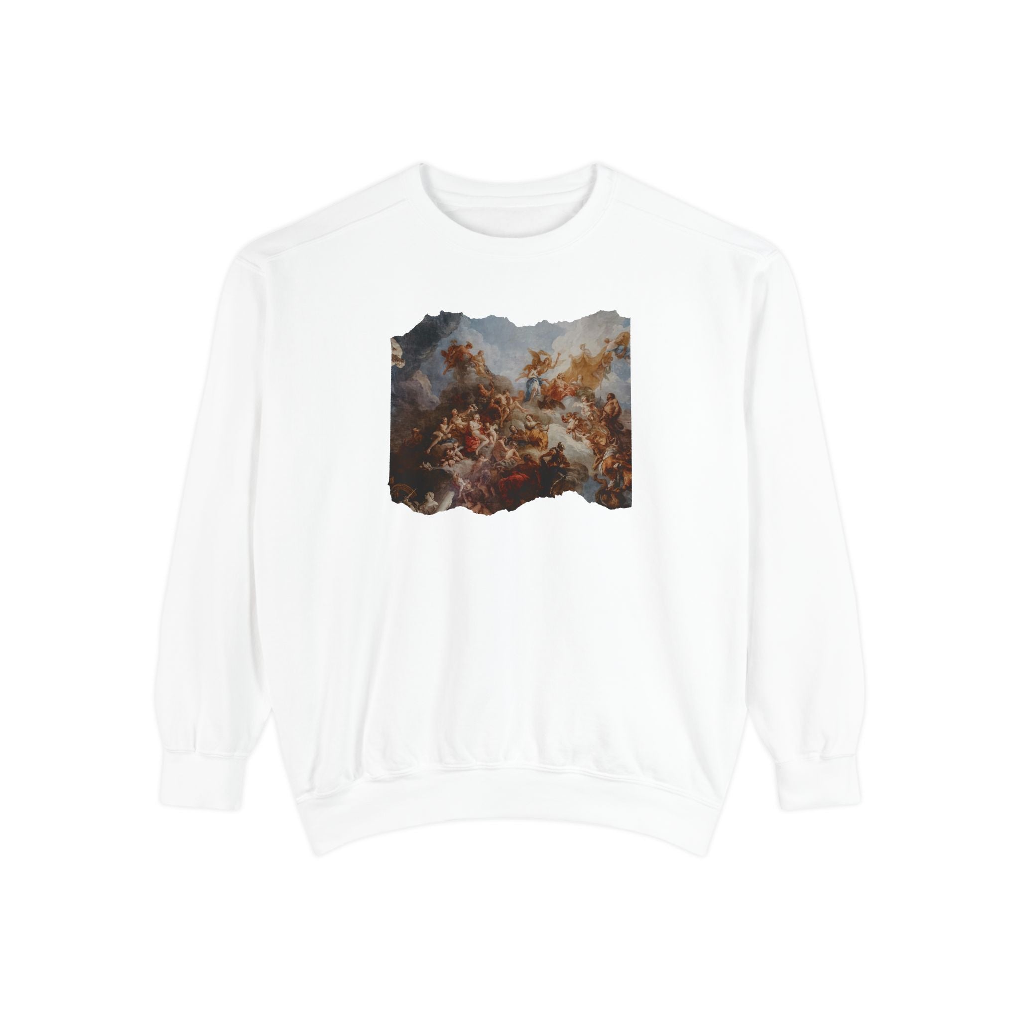 Michael Angelo's painting on top of the Palace of Versailles - Artistic Unisex Garment-Dyed Sweatshirt