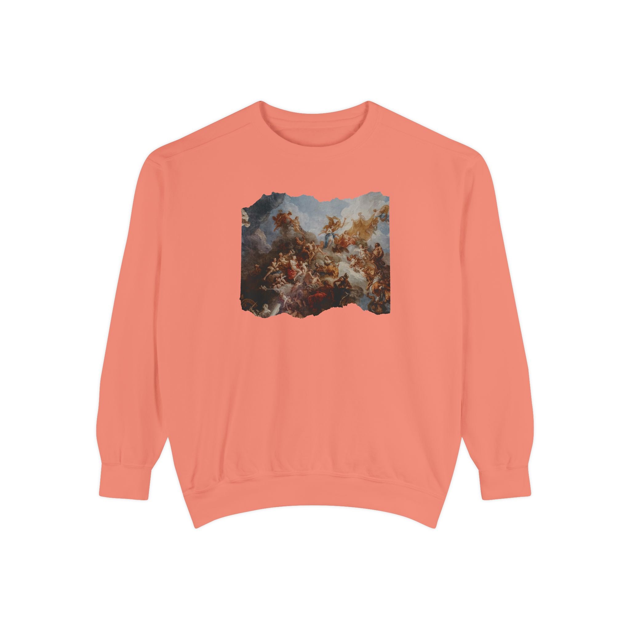 Michael Angelo's painting on top of the Palace of Versailles - Artistic Unisex Garment-Dyed Sweatshirt