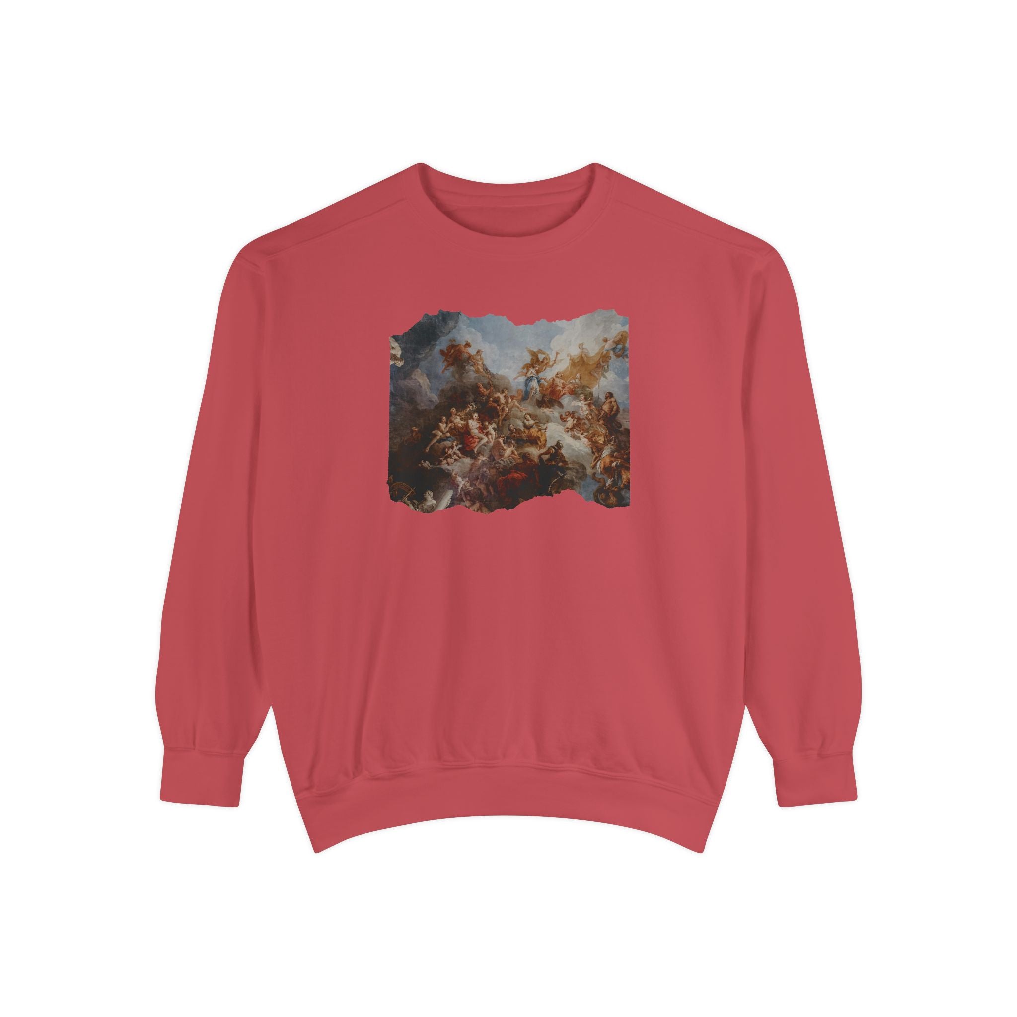Michael Angelo's painting on top of the Palace of Versailles - Artistic Unisex Garment-Dyed Sweatshirt