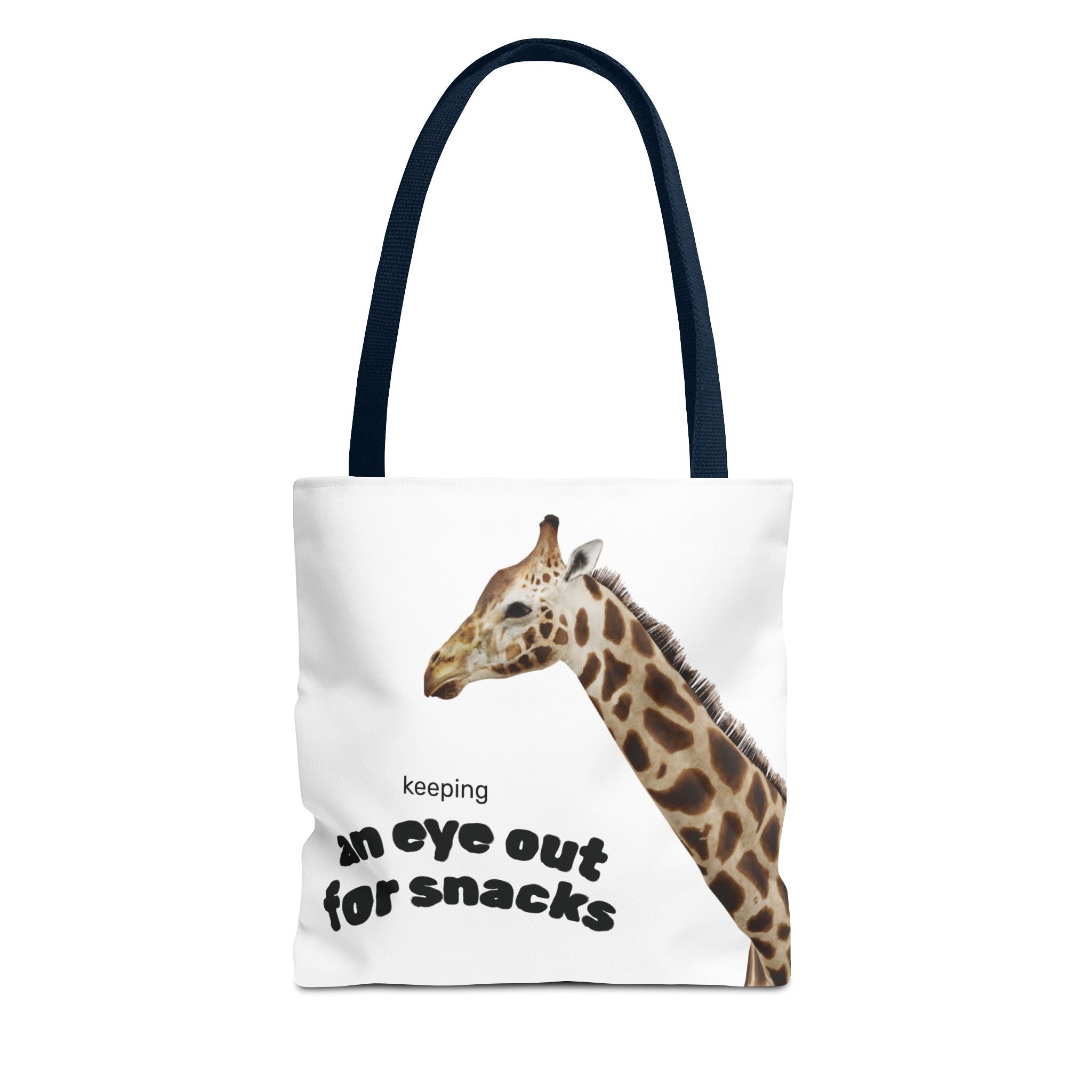 Giraffe Snack Tote Bag - Fun AOP Design for Animal Lovers