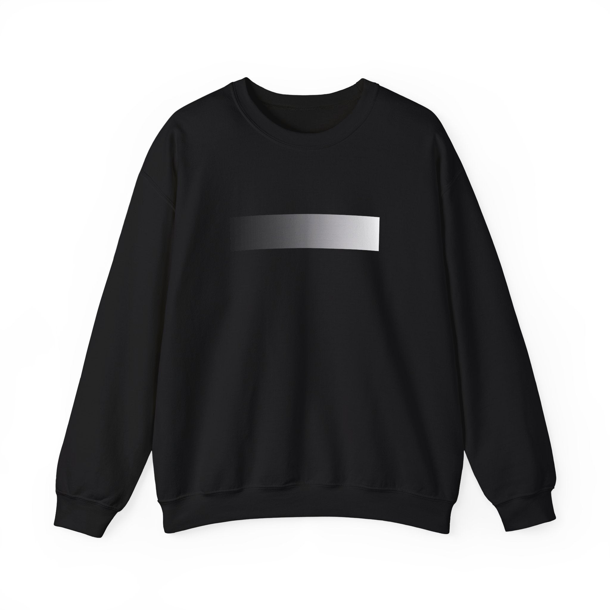 Minimal Gradient Stripe Sweatshirt — Modern Neutral Crewneck