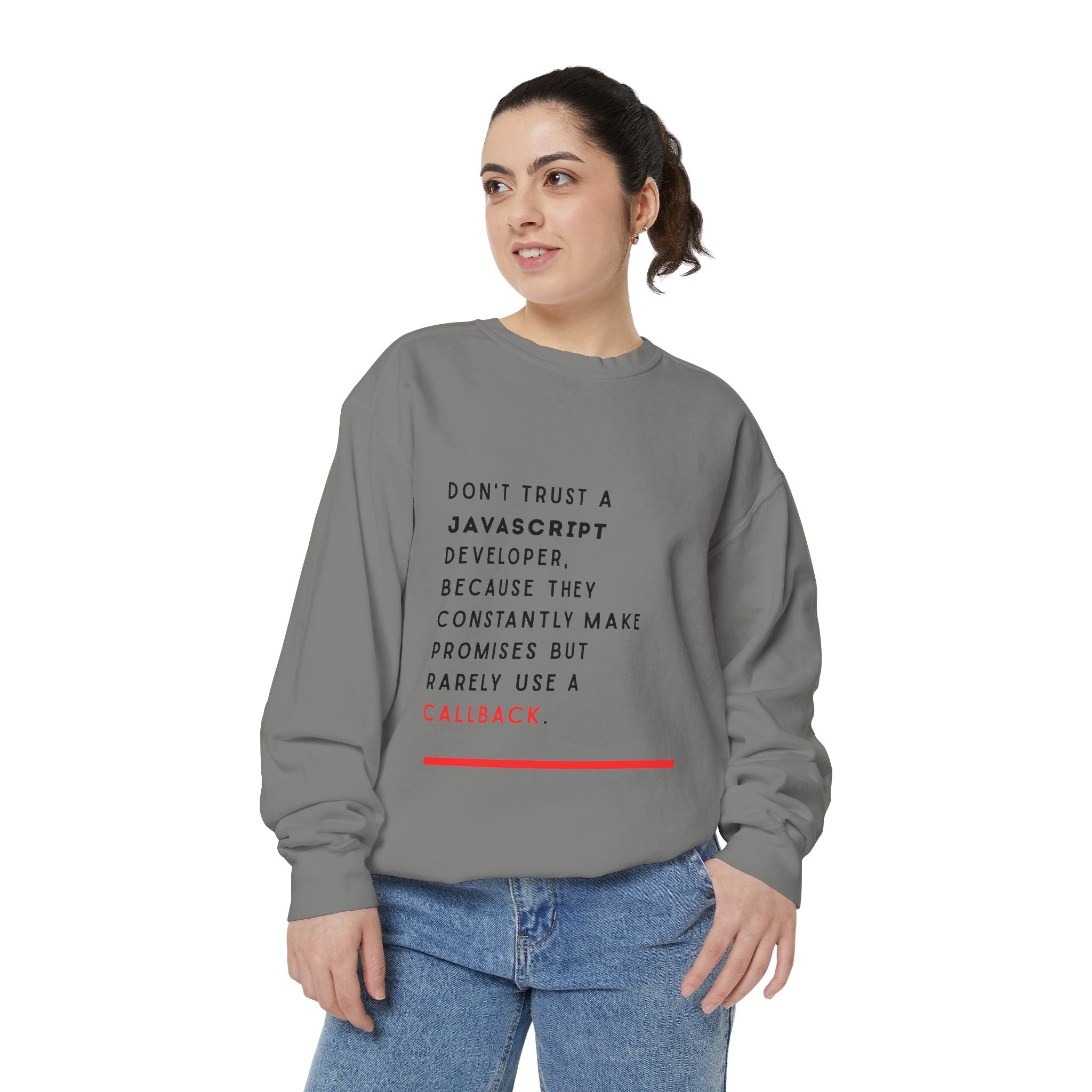 Funny JavaScript Developer Sweatshirt