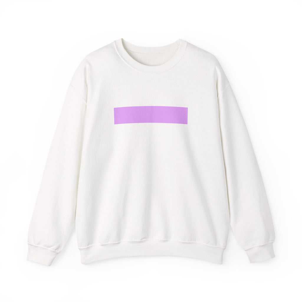 Minimal Lavender Bar Crewneck Sweatshirt