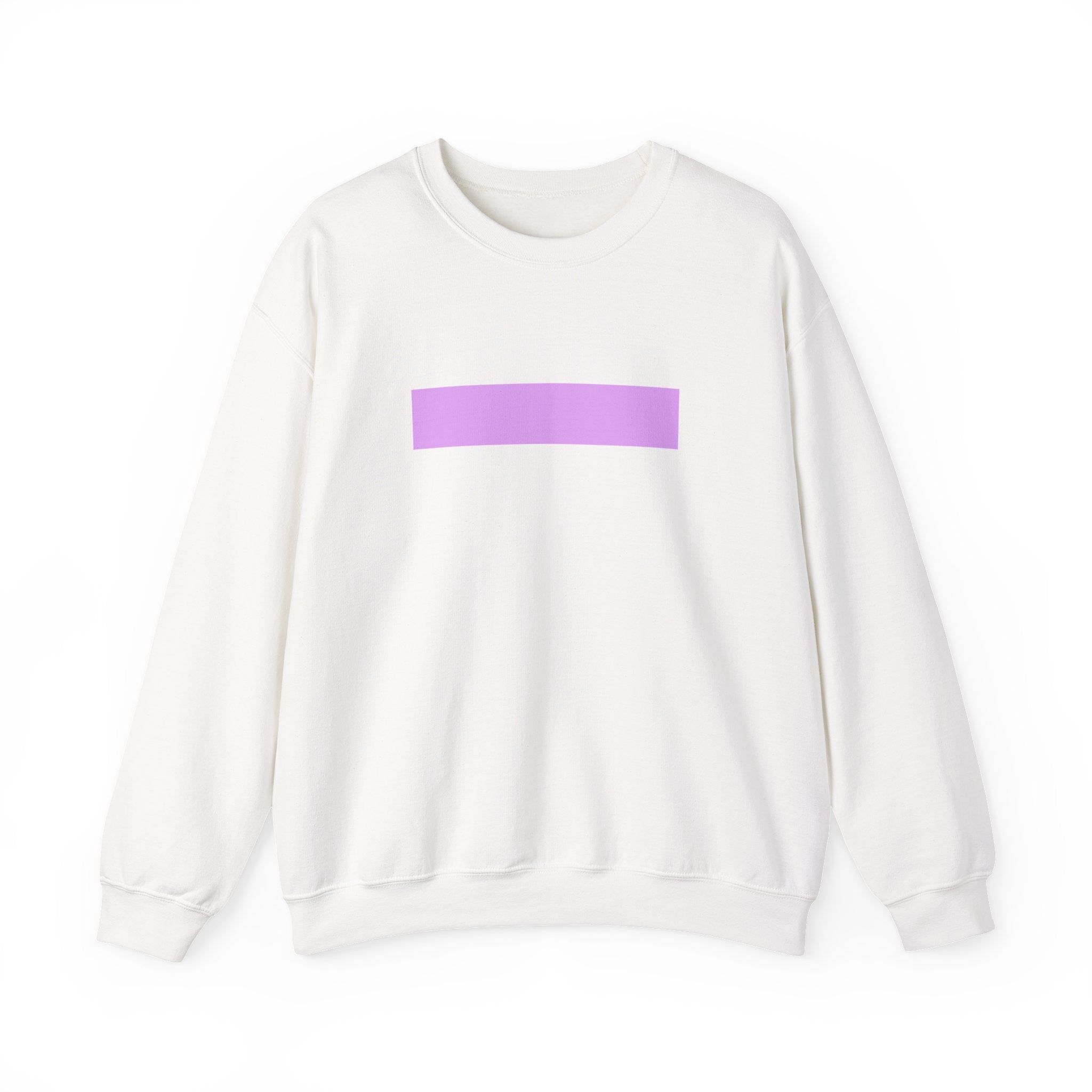 Minimal Lavender Bar Crewneck Sweatshirt