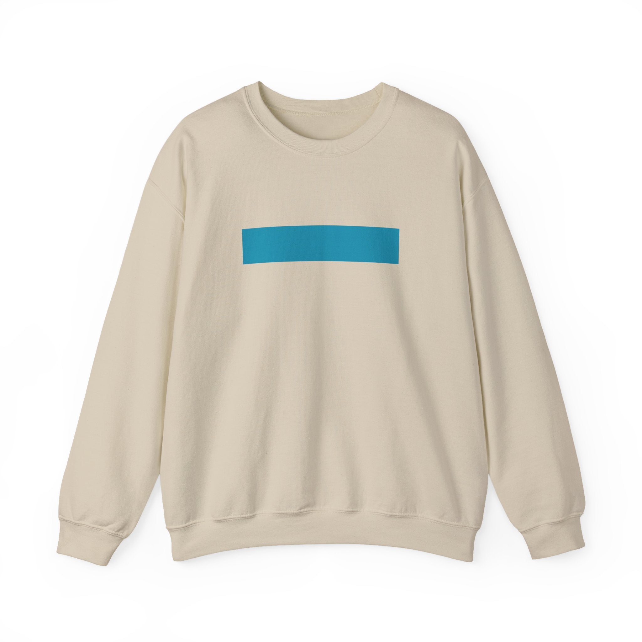 Minimal Blue Bar Crewneck Sweatshirt