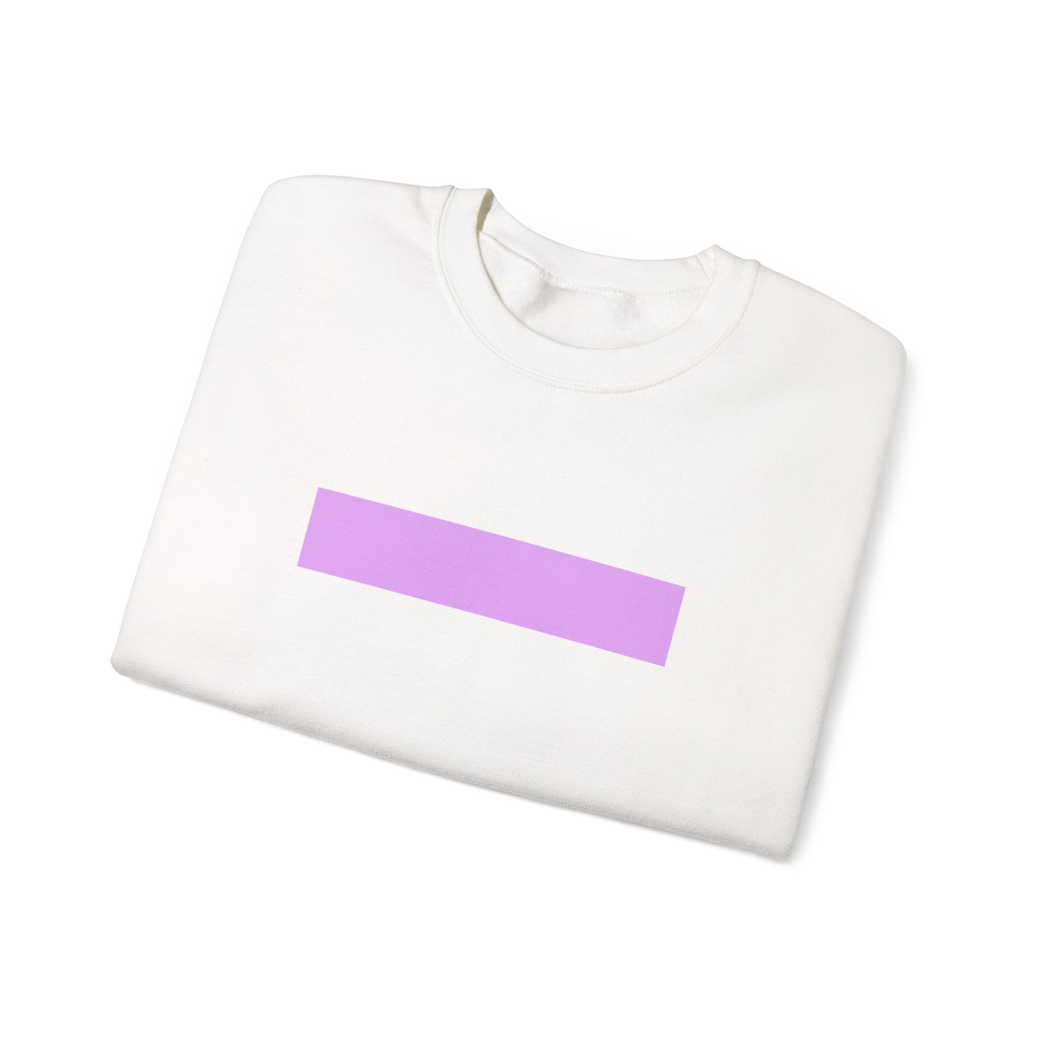 Minimal Lavender Bar Crewneck Sweatshirt