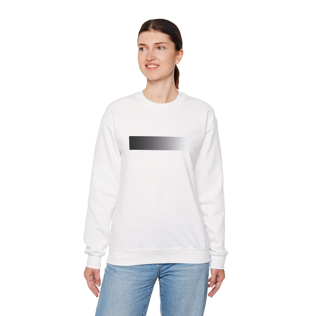 Minimal Gradient Stripe Sweatshirt — Modern Neutral Crewneck