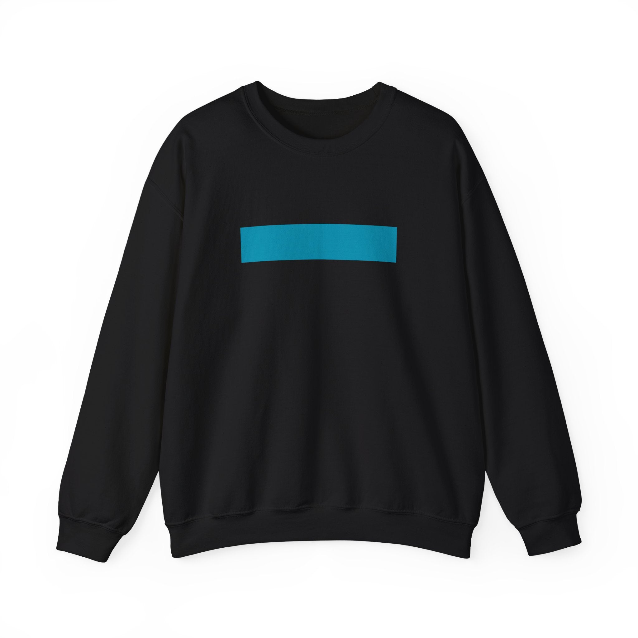 Minimal Blue Bar Crewneck Sweatshirt