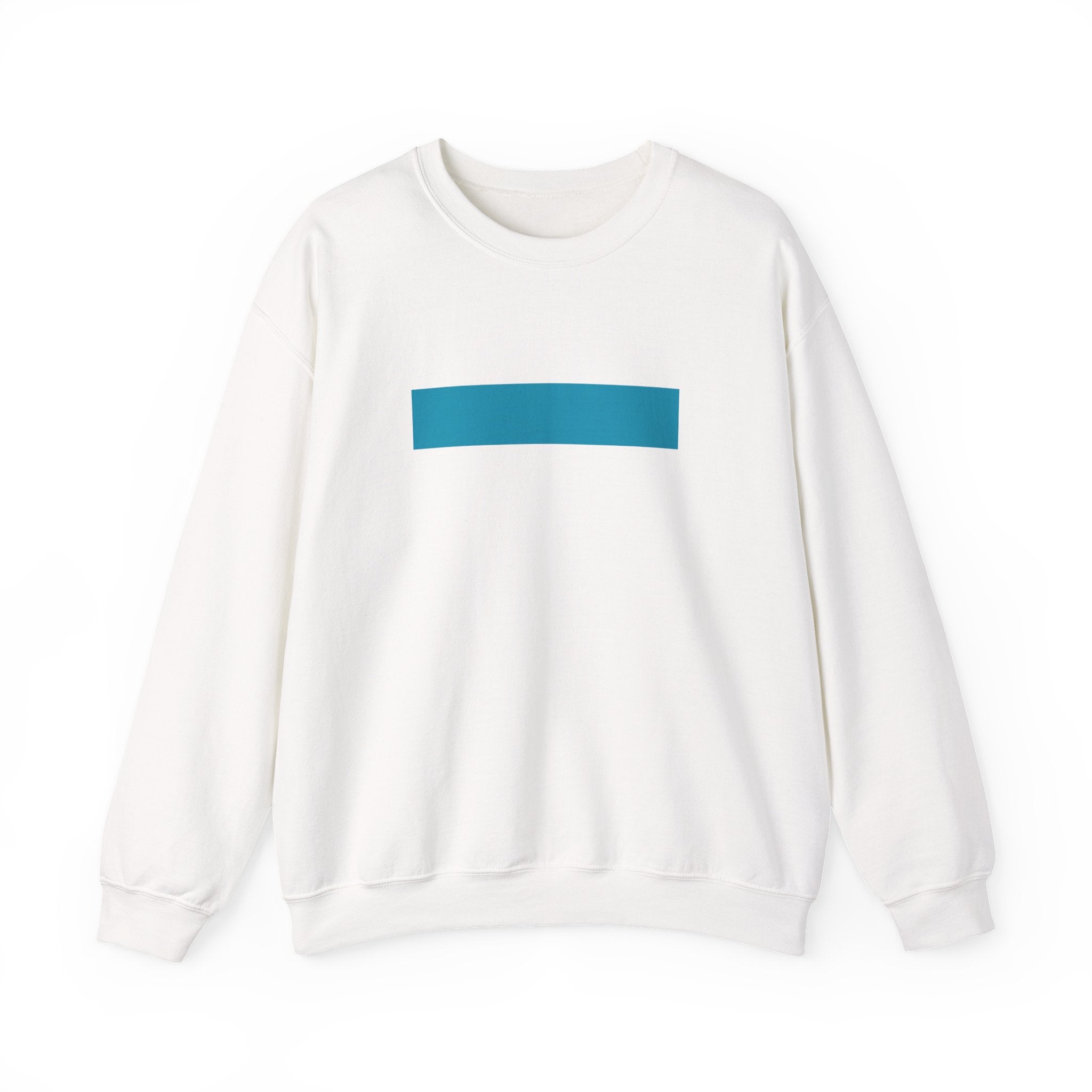 Minimal Blue Bar Crewneck Sweatshirt