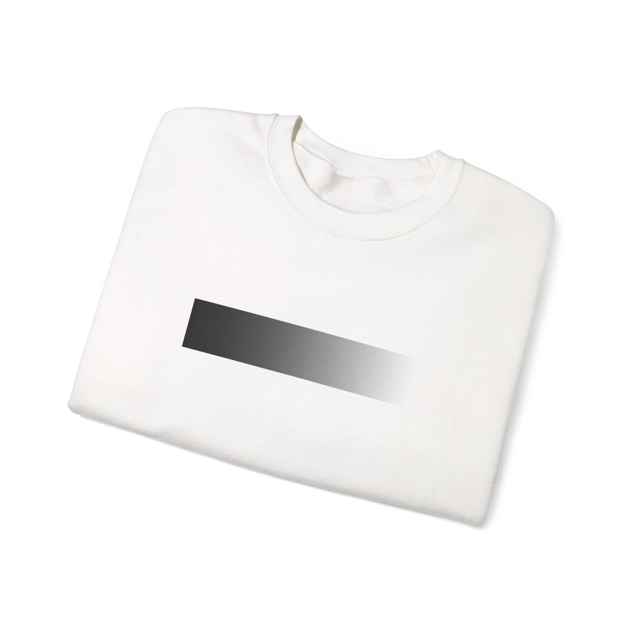 Minimal Gradient Stripe Sweatshirt — Modern Neutral Crewneck