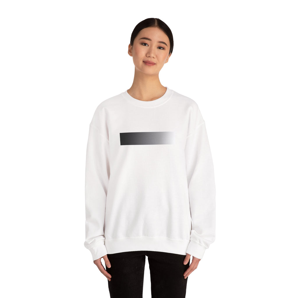 Minimal Gradient Stripe Sweatshirt — Modern Neutral Crewneck