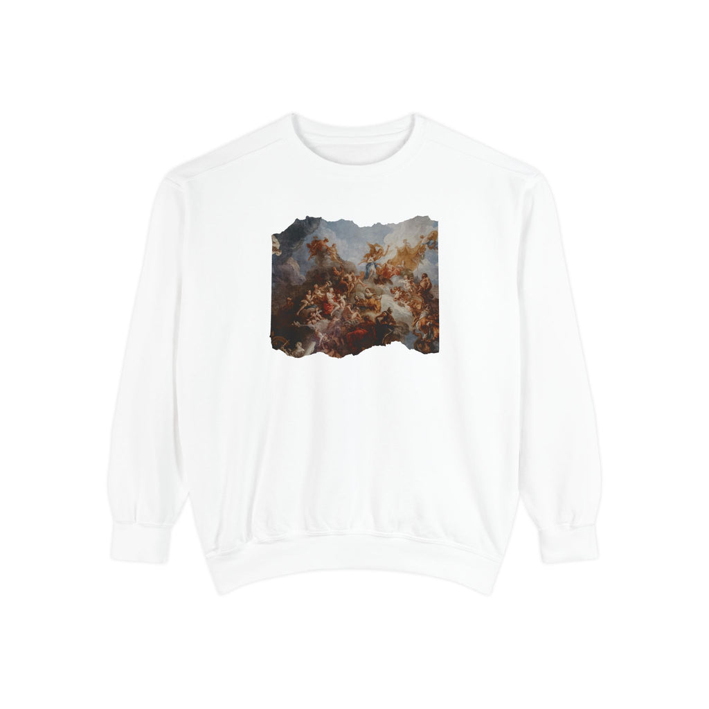 Michael Angelo's painting on top of the Palace of Versailles - Artistic Unisex Garment-Dyed Sweatshirt