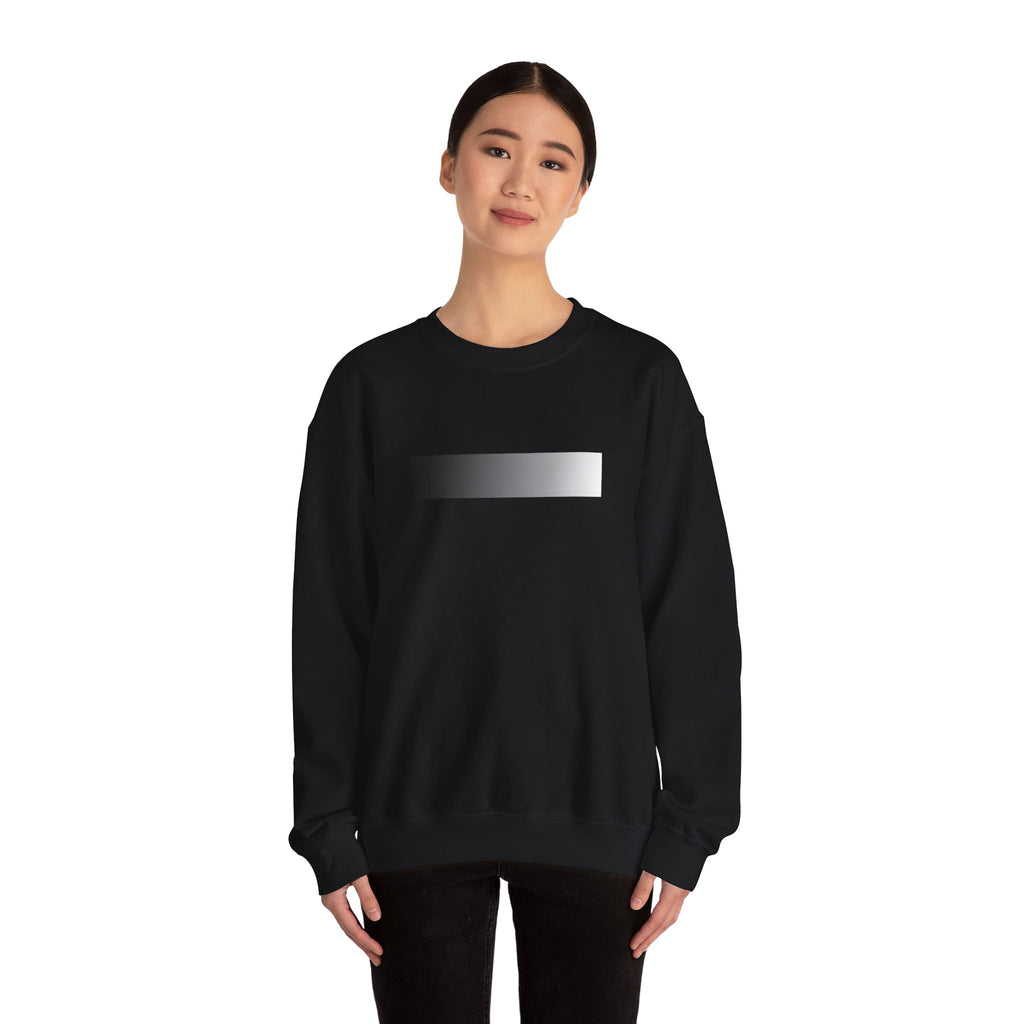 Minimal Gradient Stripe Sweatshirt — Modern Neutral Crewneck