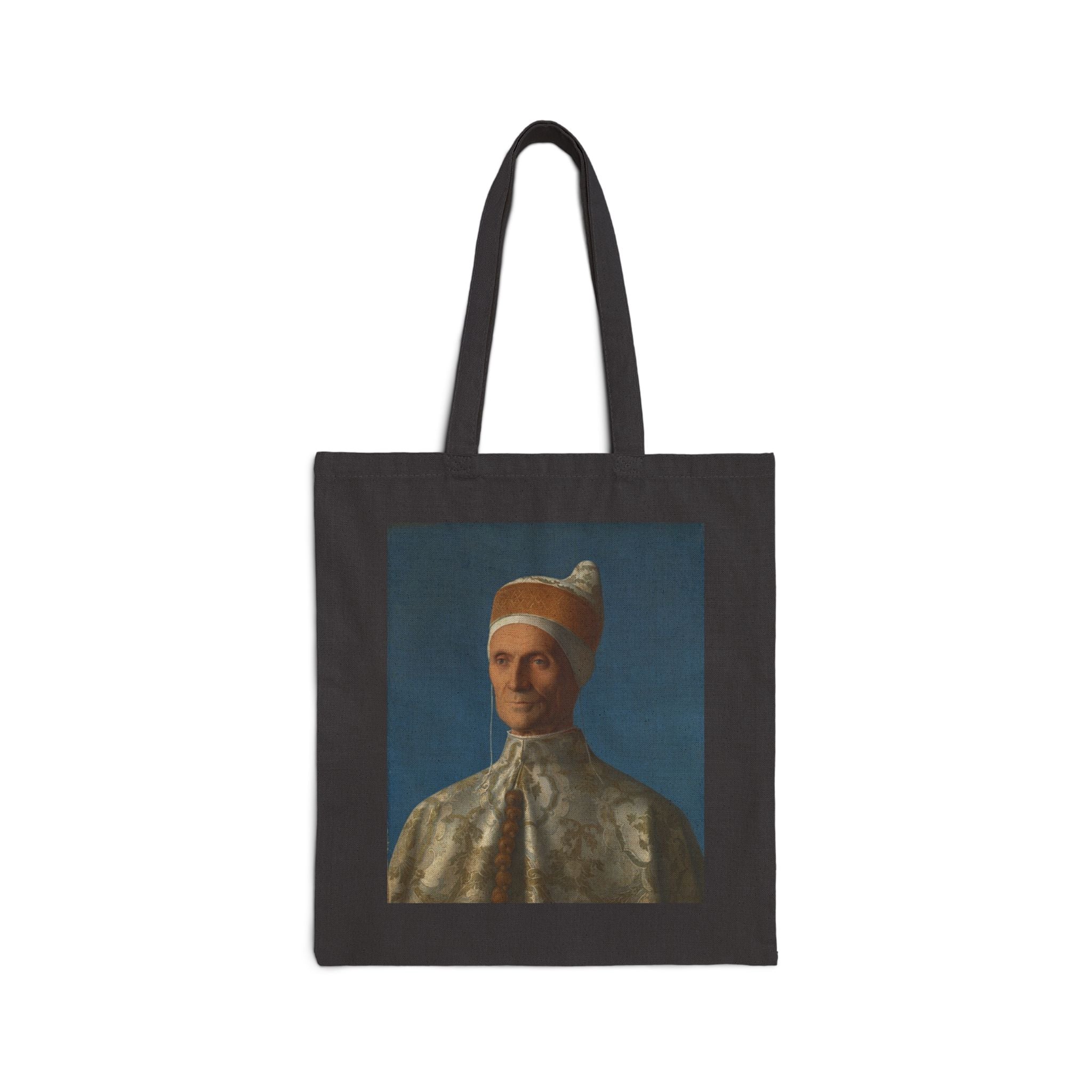 Doge Leonardo Loredan by Giovanni Bellini - Vintage Art Cotton Canvas Tote Bag