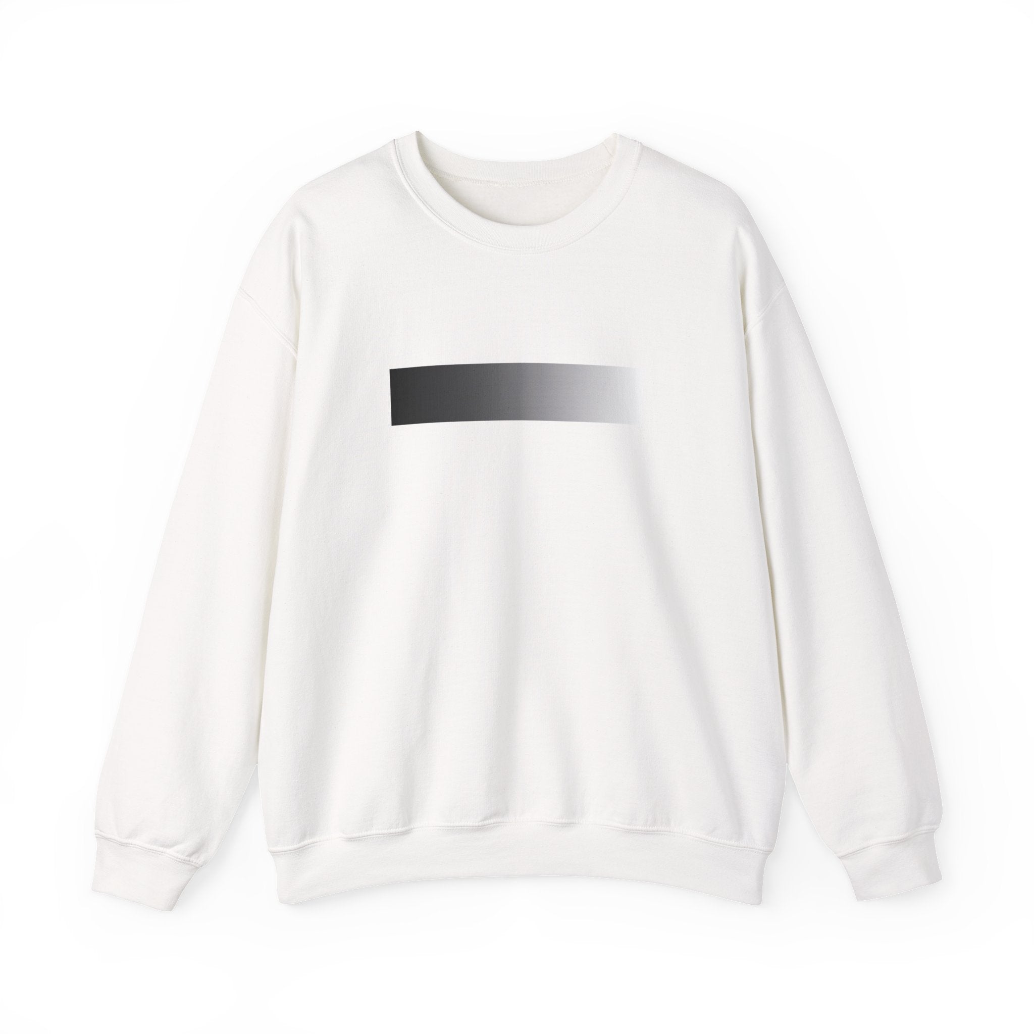 Minimal Gradient Stripe Sweatshirt — Modern Neutral Crewneck