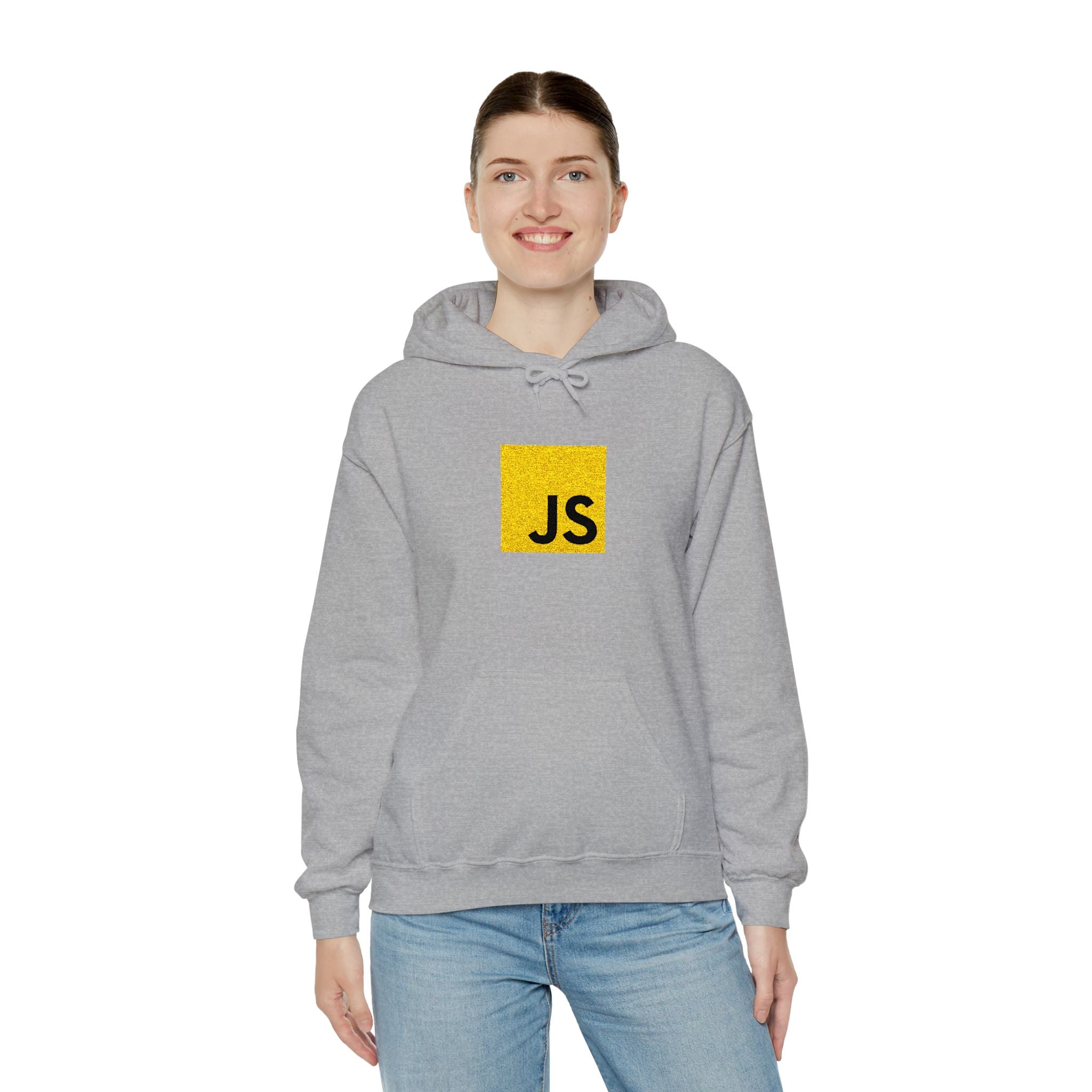 Java Script Glitter Hooded Sweatshirt - Unisex Heavy Blend™