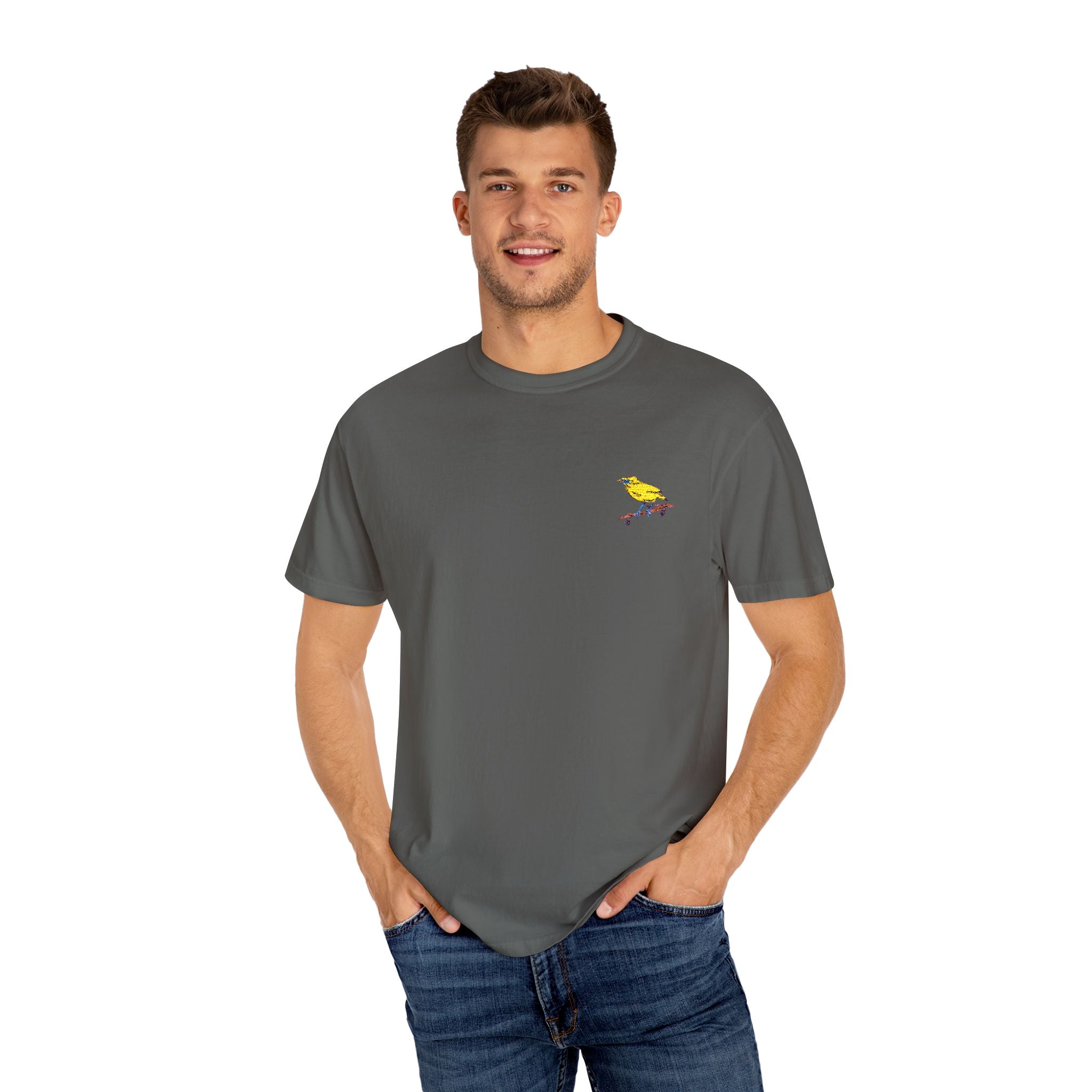 Bird Playful Graphic Unisex T-Shirt - Perfect for Everyday Wear