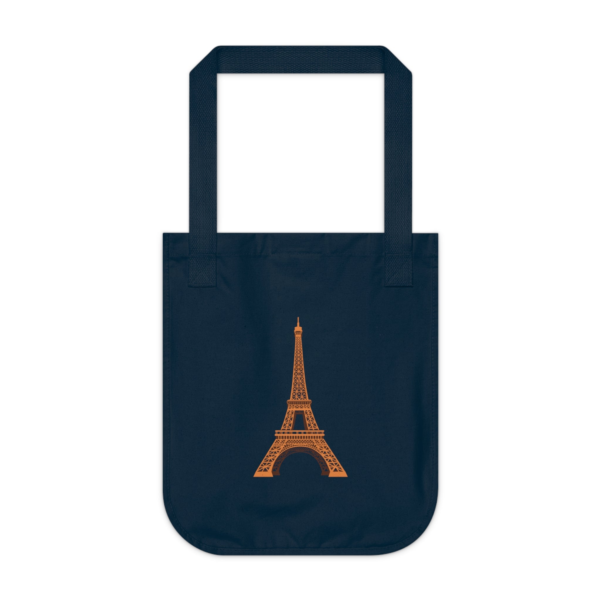 Eiffel Tower Canvas Tote — Organic Cotton Paris Travel Bag