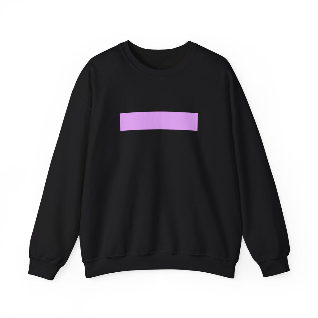 Minimal Lavender Bar Crewneck Sweatshirt