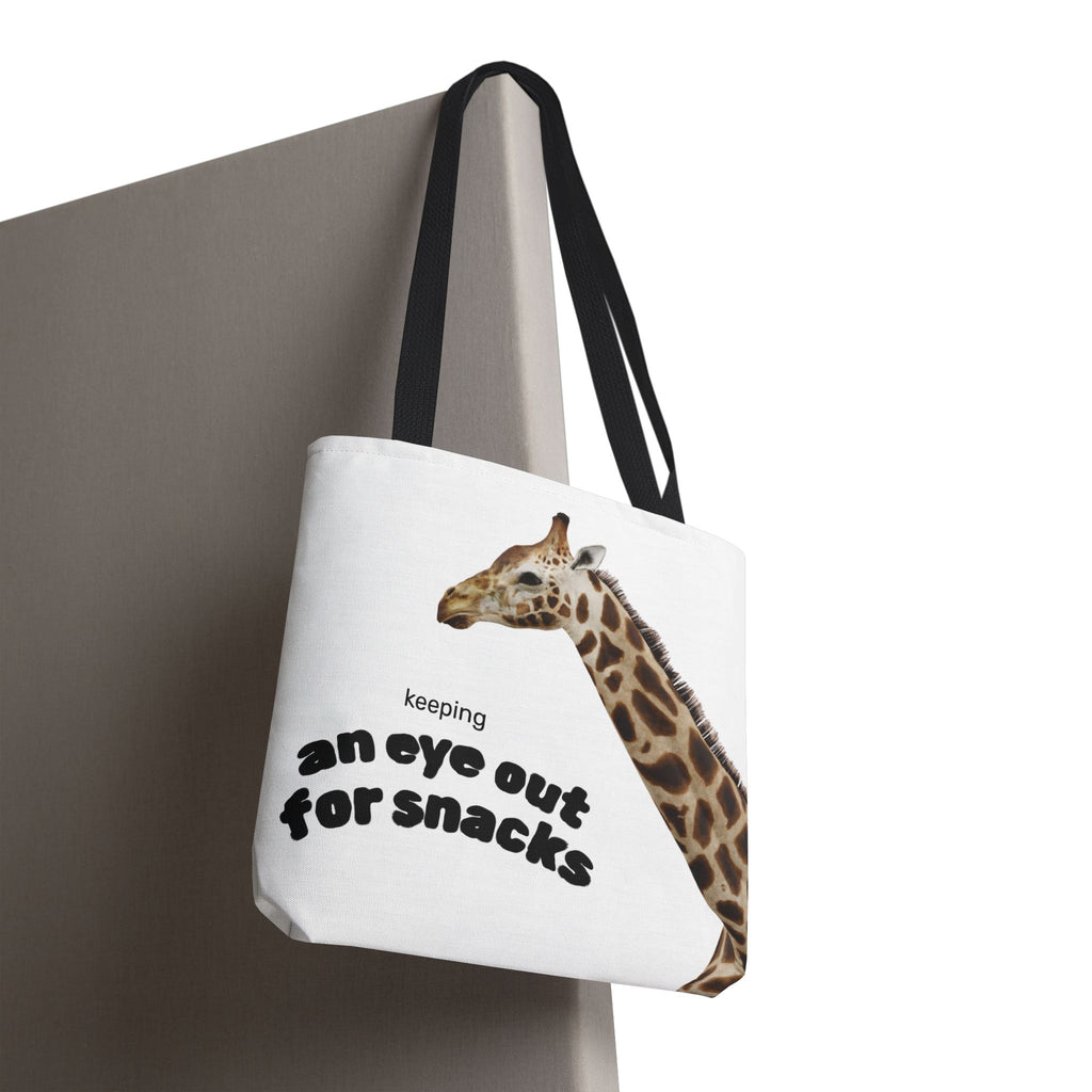 Giraffe Snack Tote Bag - Fun AOP Design for Animal Lovers