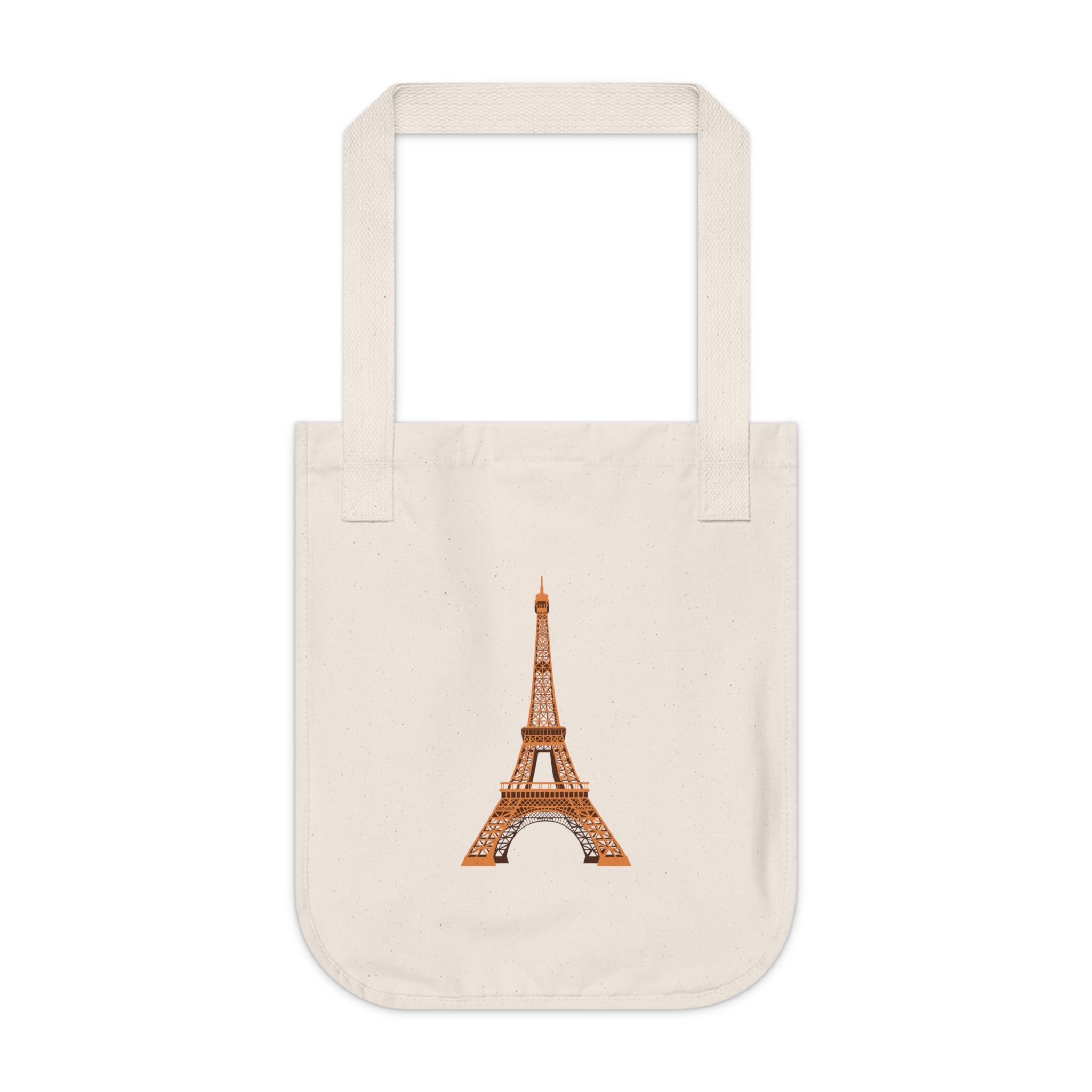 Eiffel Tower Canvas Tote — Organic Cotton Paris Travel Bag