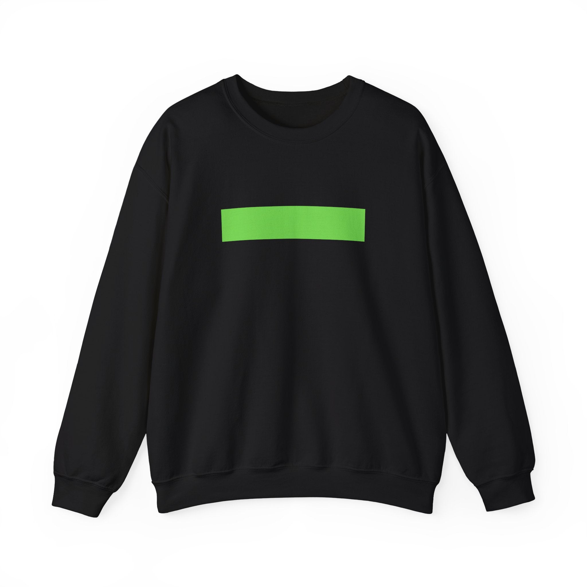 Crewneck Sweatshirt — Minimal Green Bar Graphic