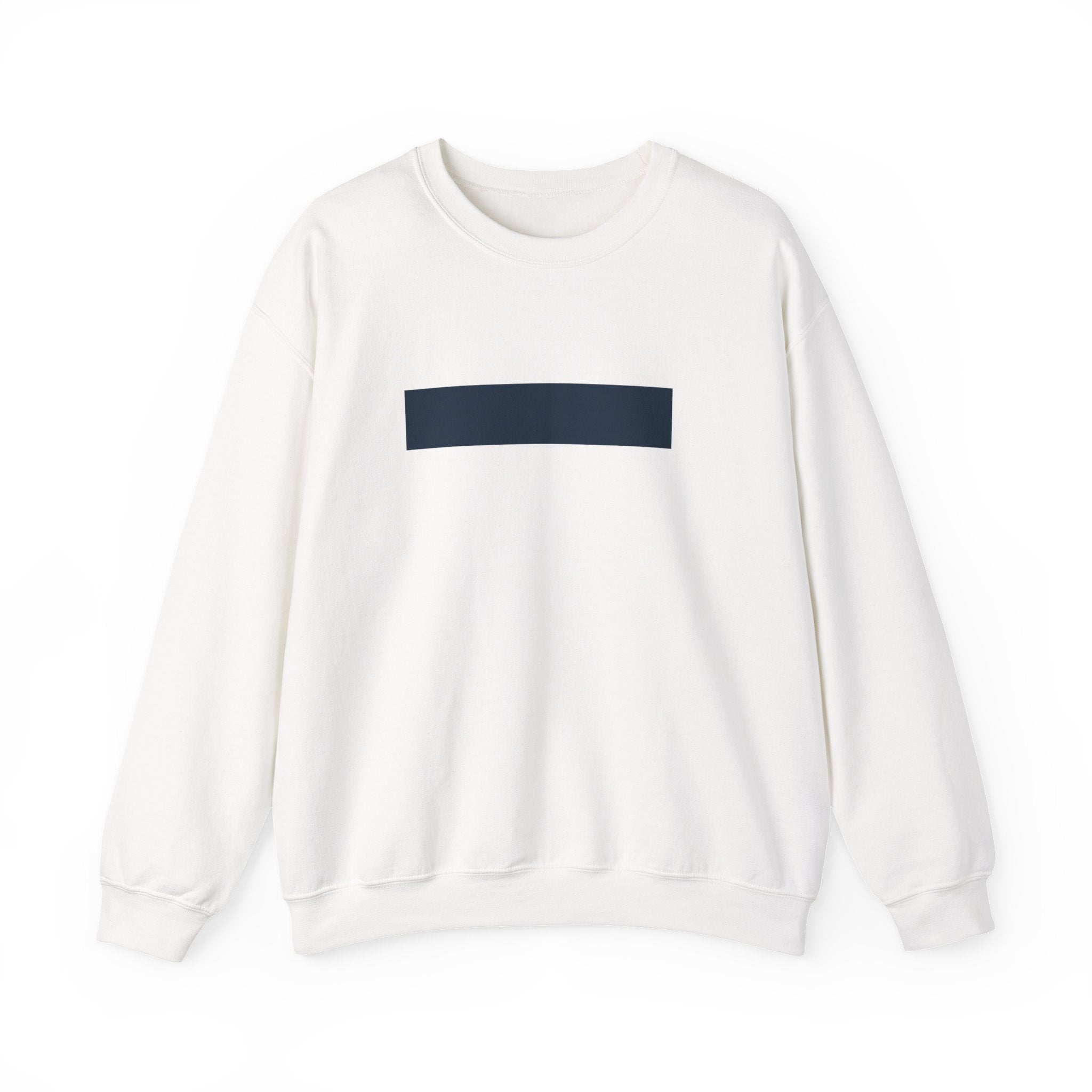 Minimalist Navy Bar Crewneck Sweatshirt