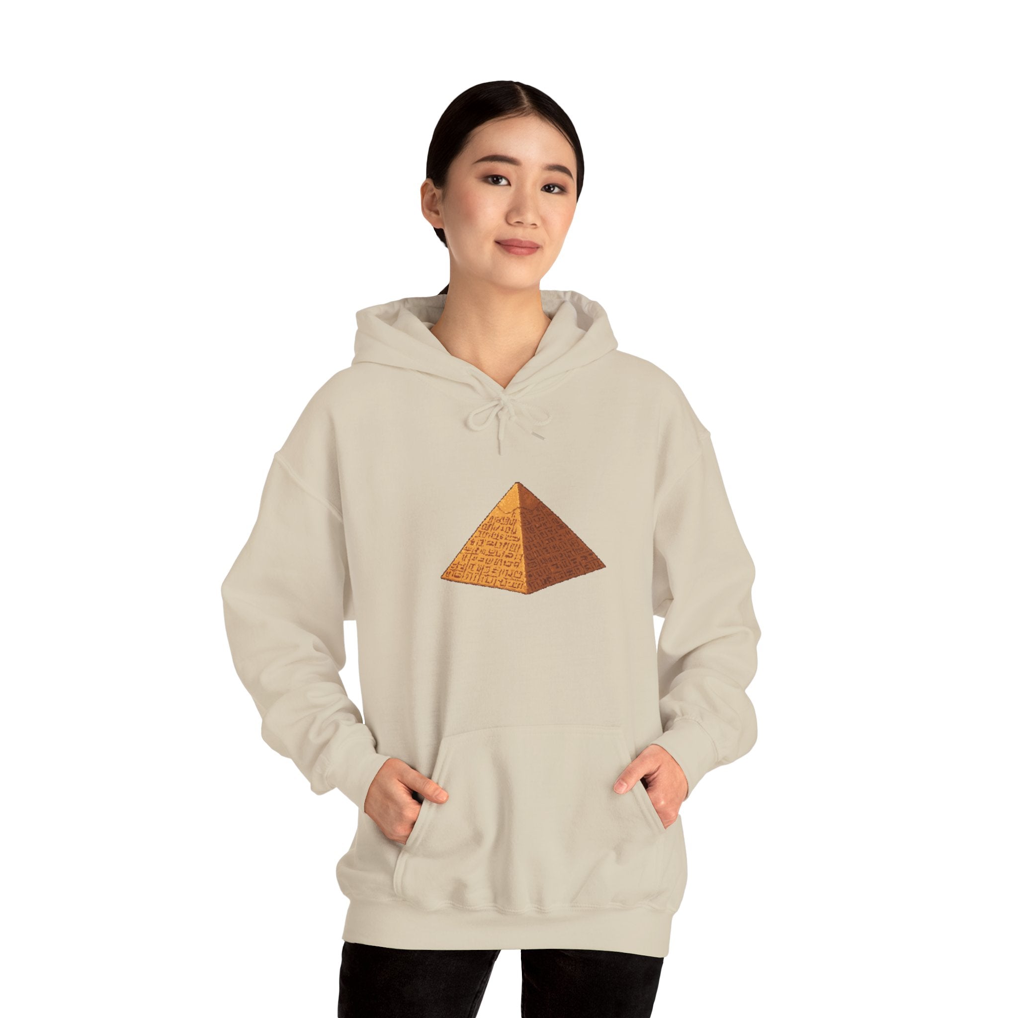 Pyramid Graphic Hoodie — Minimal Geometric Pyramid Sweatshirt