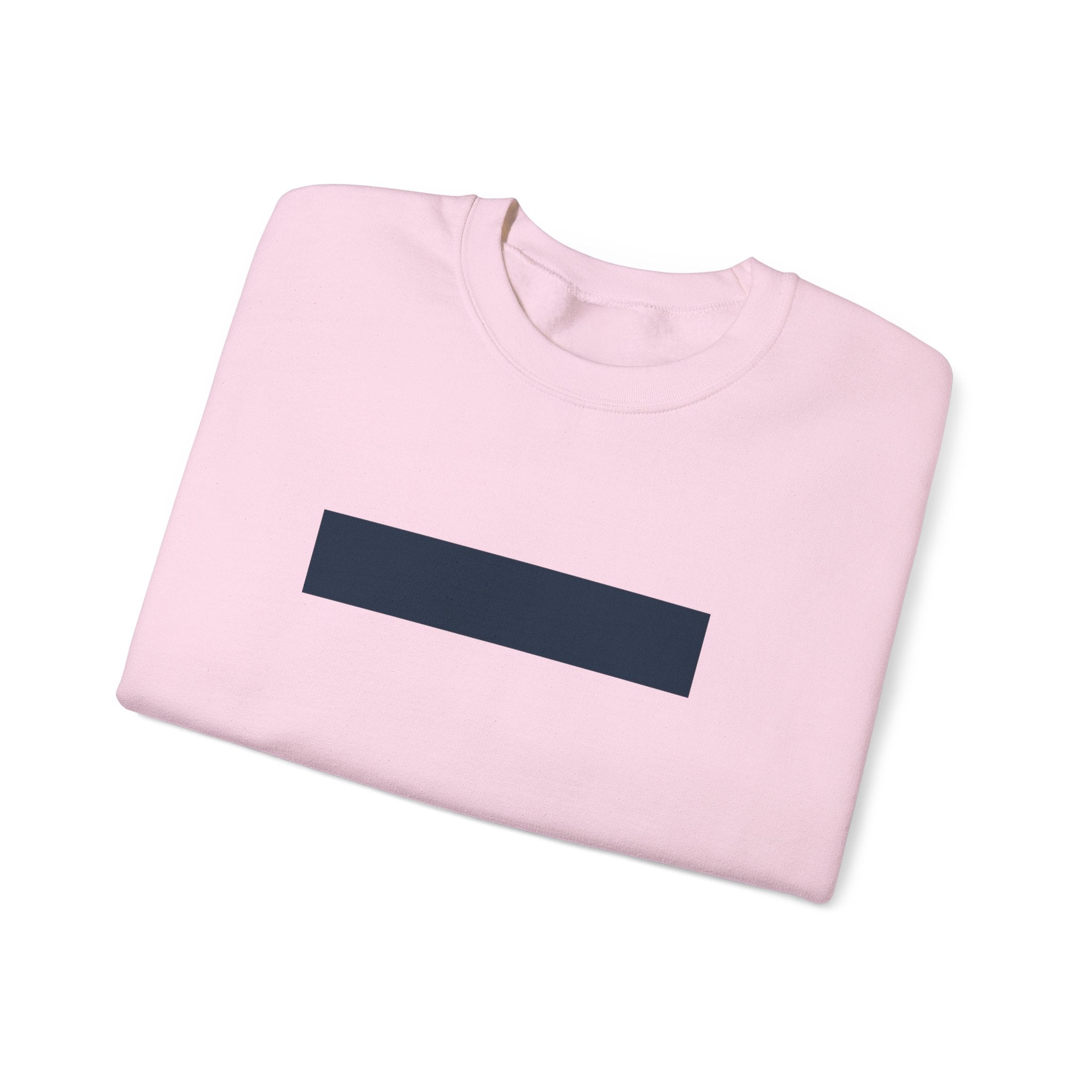 Minimalist Navy Bar Crewneck Sweatshirt