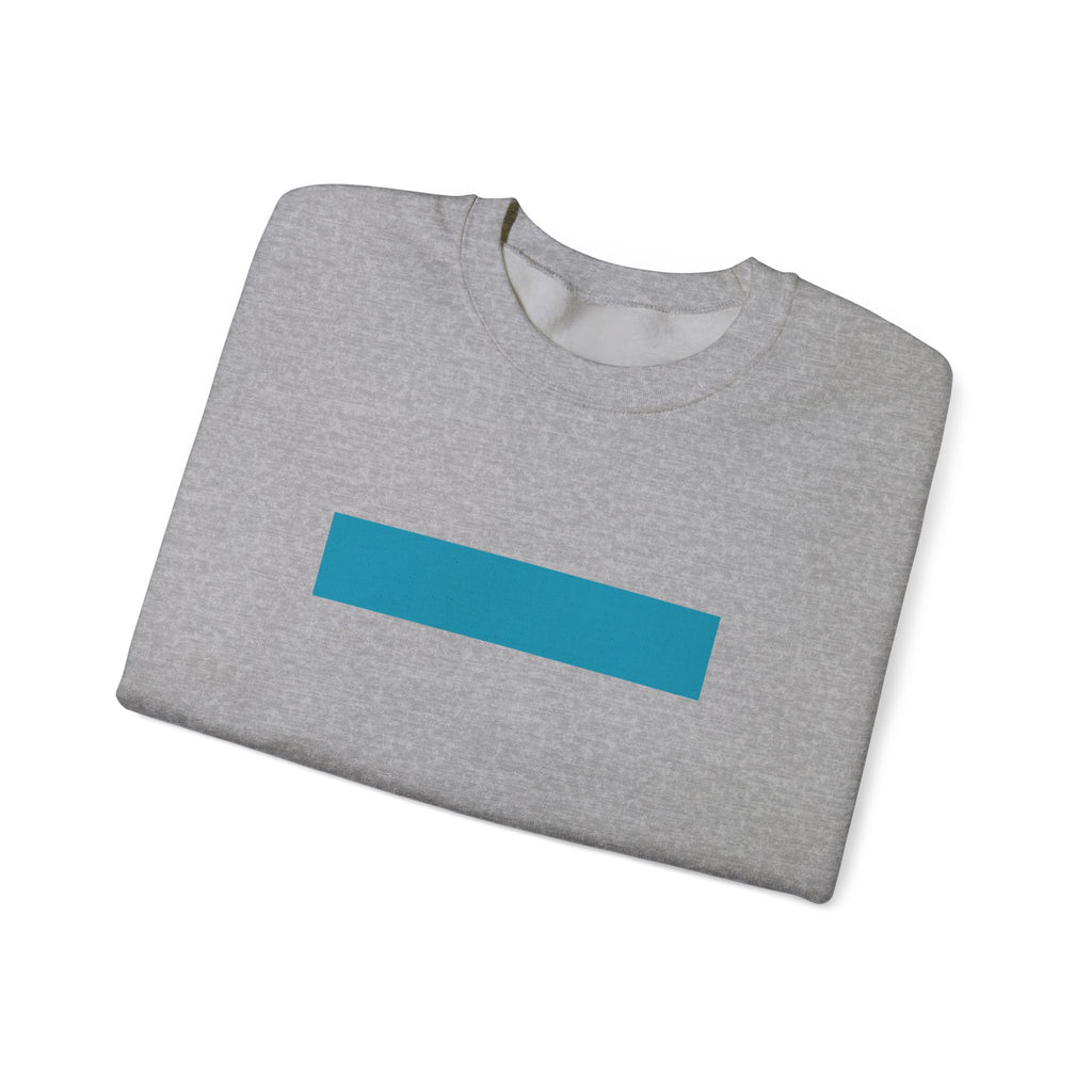 Minimal Blue Bar Crewneck Sweatshirt