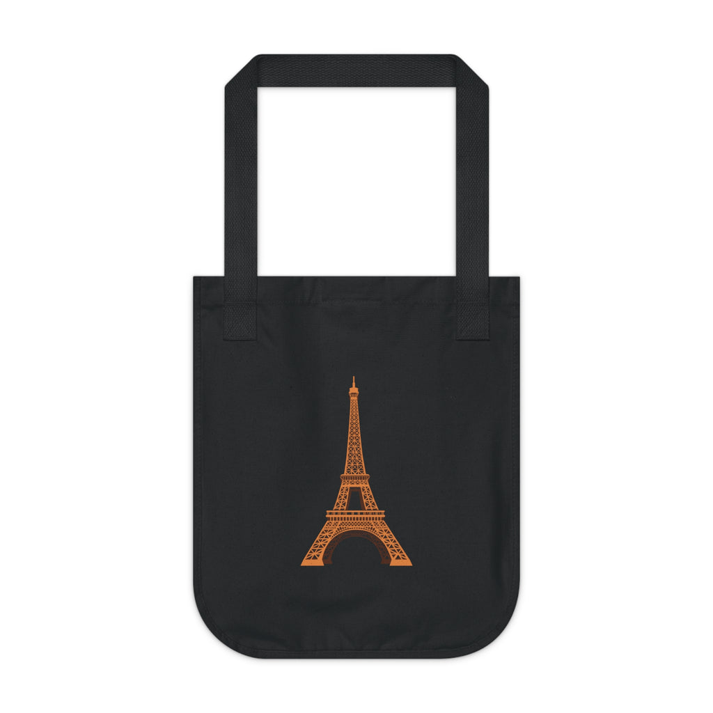 Eiffel Tower Canvas Tote — Organic Cotton Paris Travel Bag