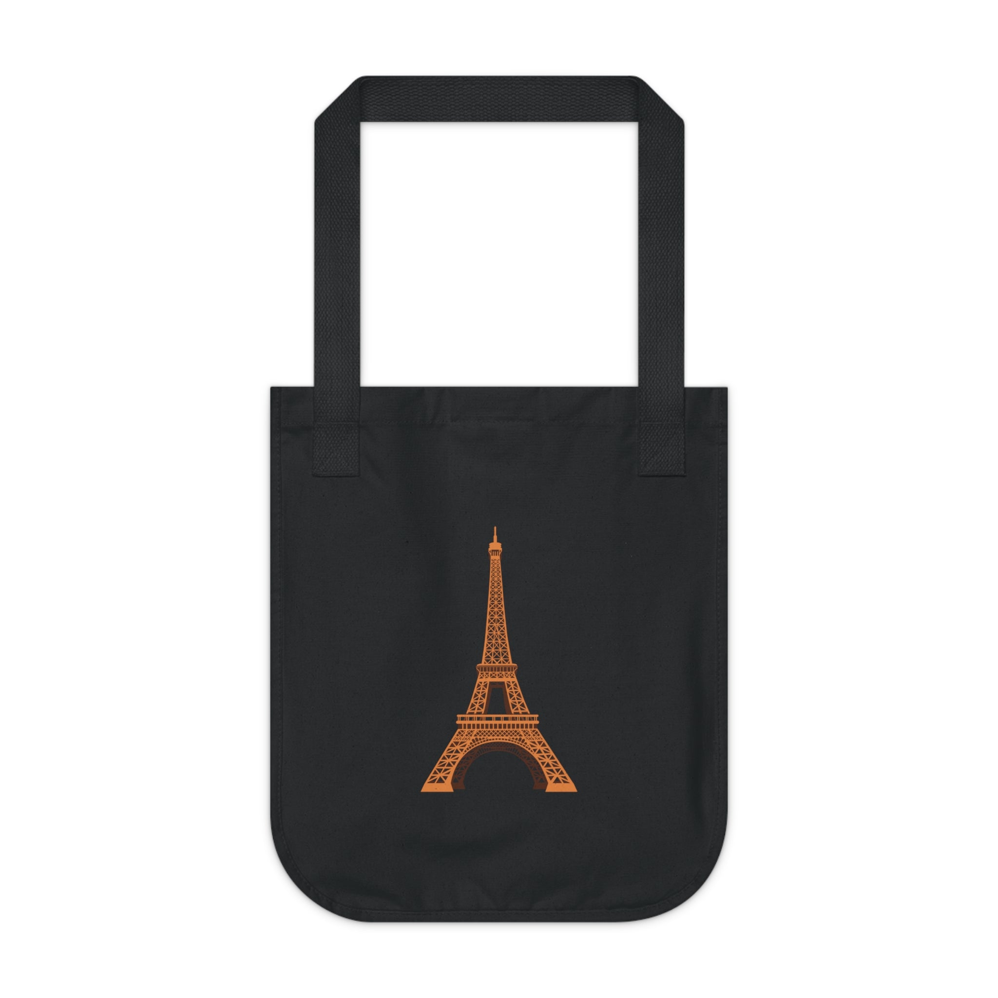 Eiffel Tower Canvas Tote — Organic Cotton Paris Travel Bag