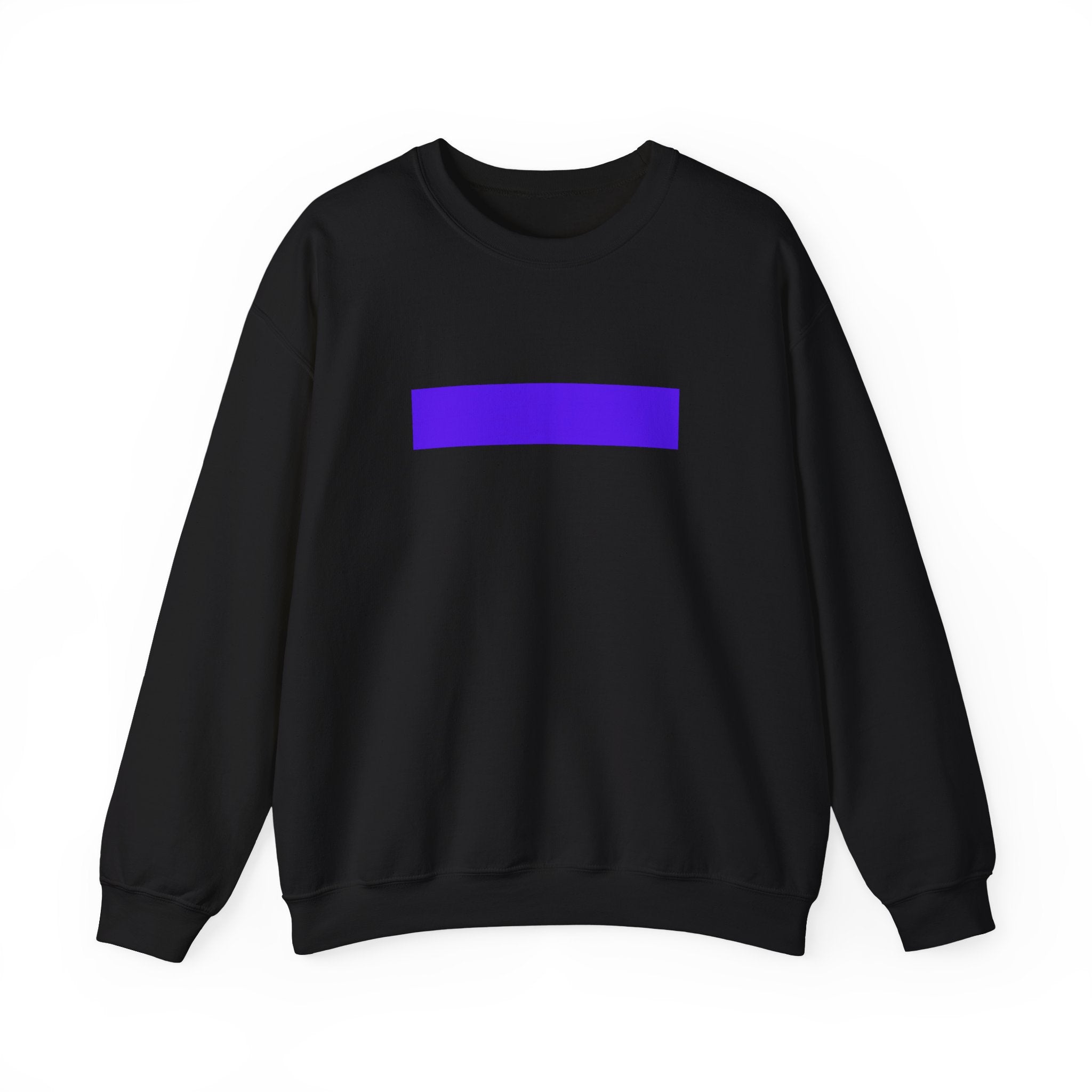 Minimal Purple Bar Crewneck Sweatshirt