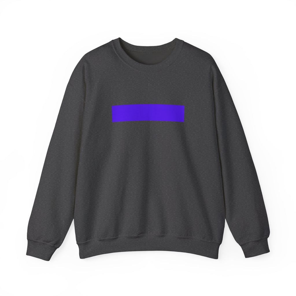 Minimal Purple Bar Crewneck Sweatshirt
