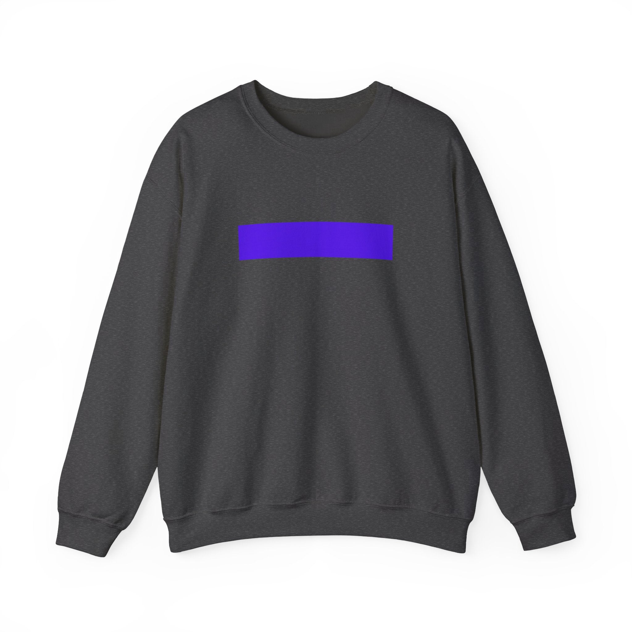 Minimal Purple Bar Crewneck Sweatshirt