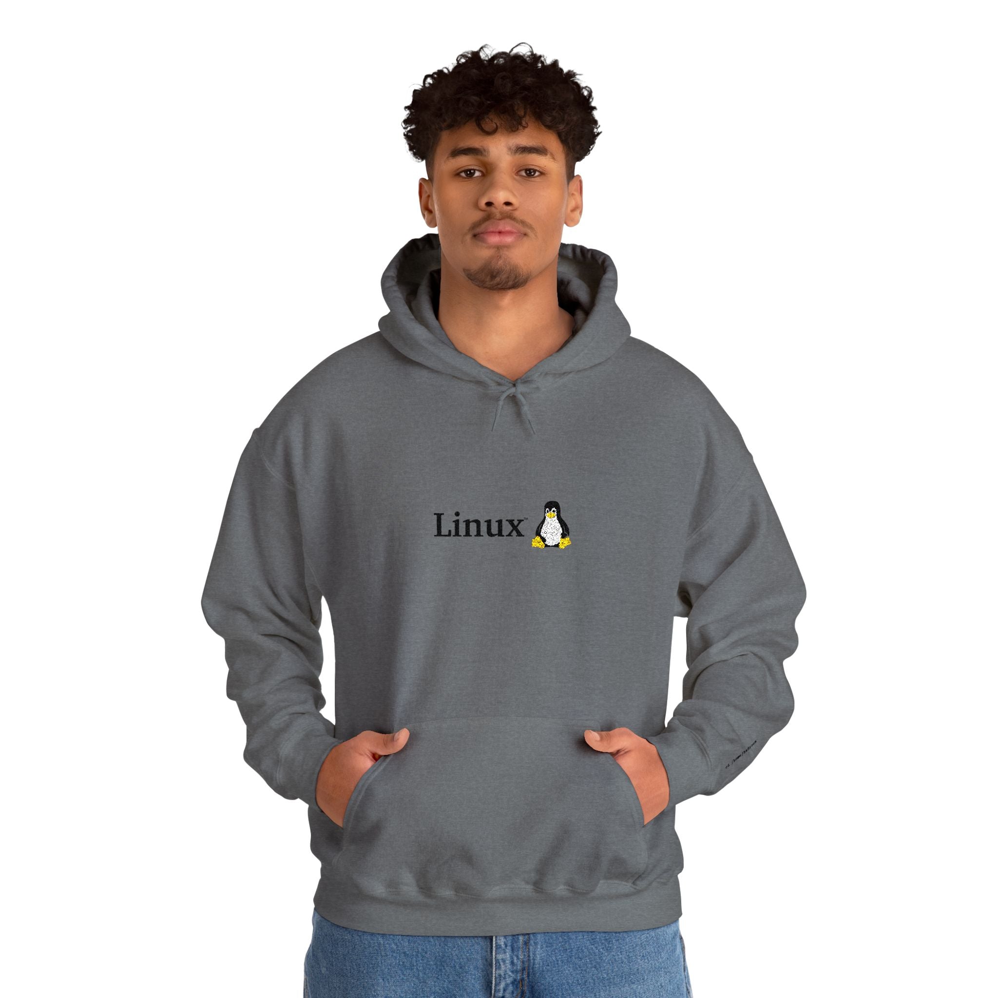 Linux Penguin Unisex Hoodie - Comfy Heavy Blend Sweatshirt for Tech Lovers