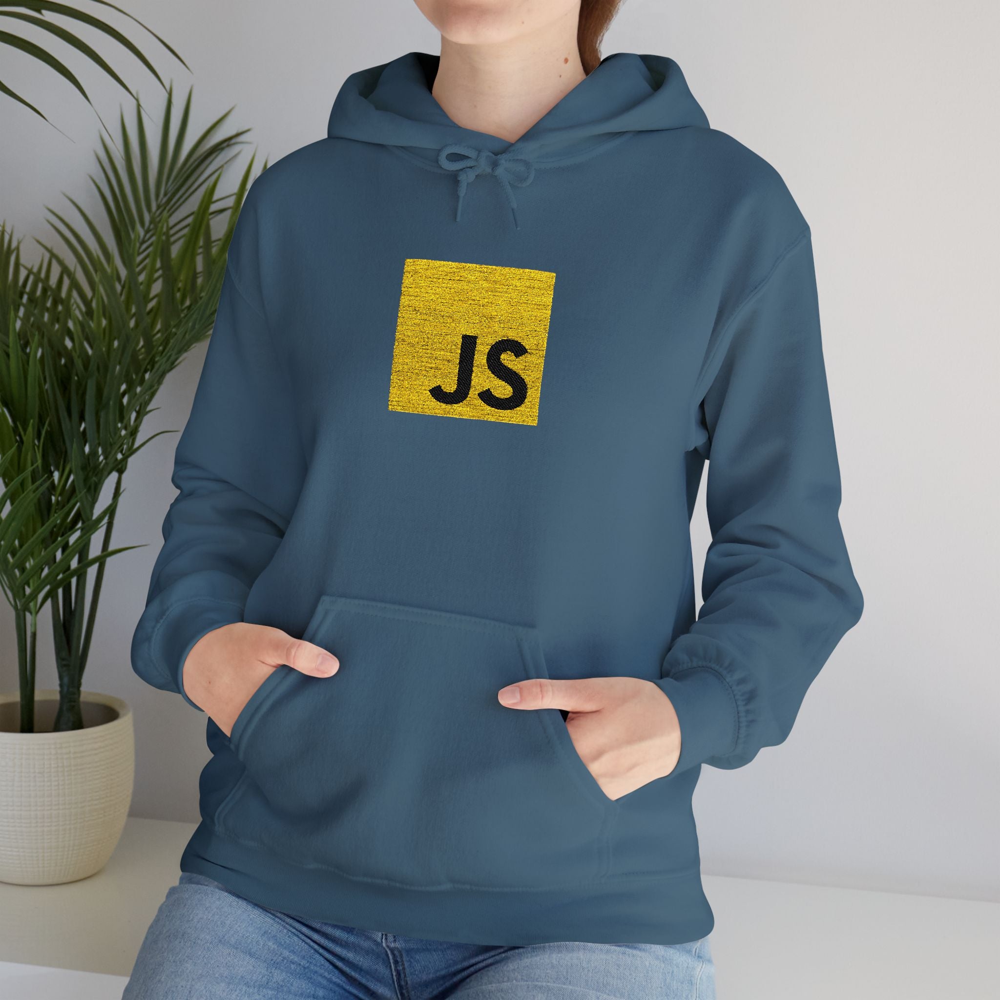 Java Script Glitter Hooded Sweatshirt - Unisex Heavy Blend™