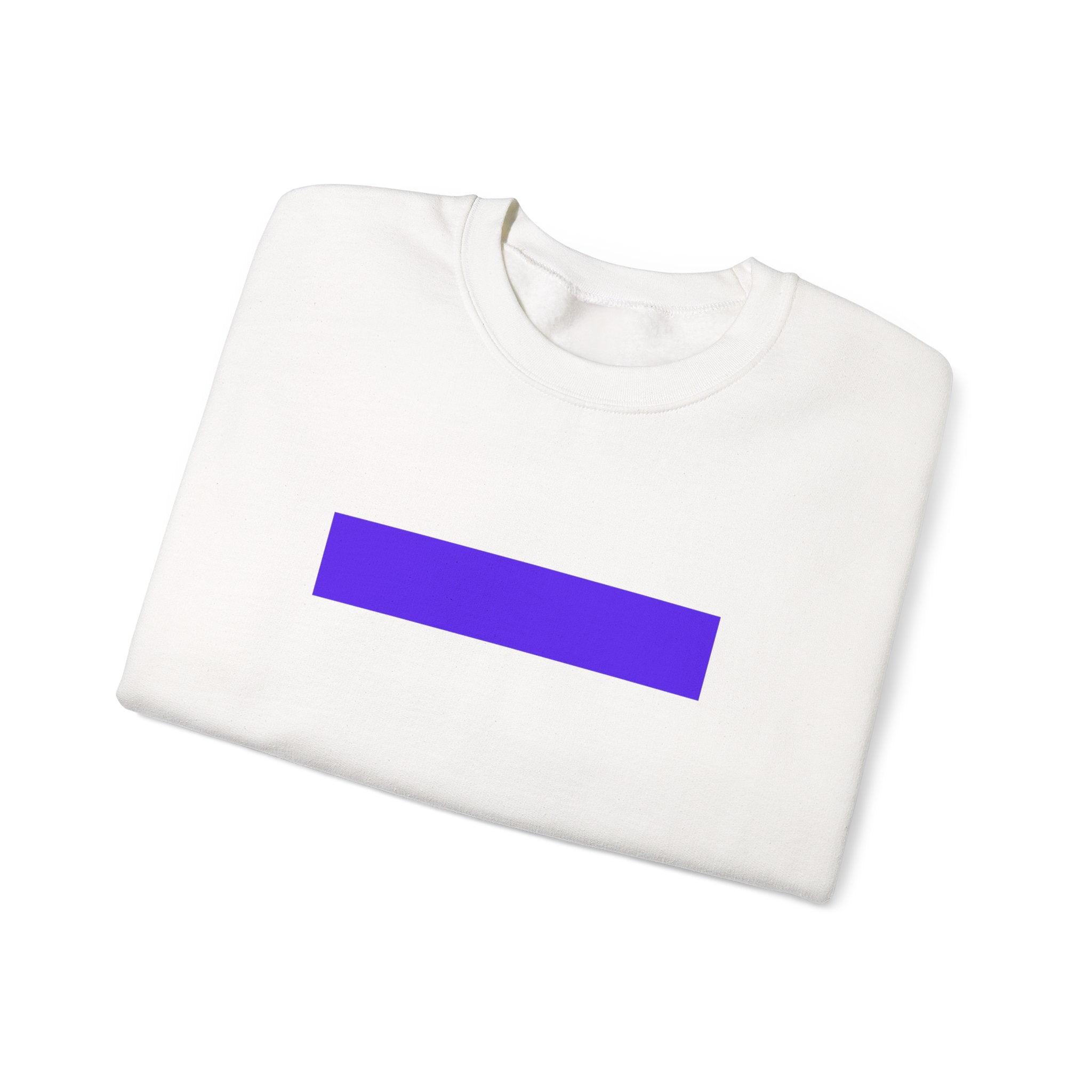 Minimal Purple Bar Crewneck Sweatshirt