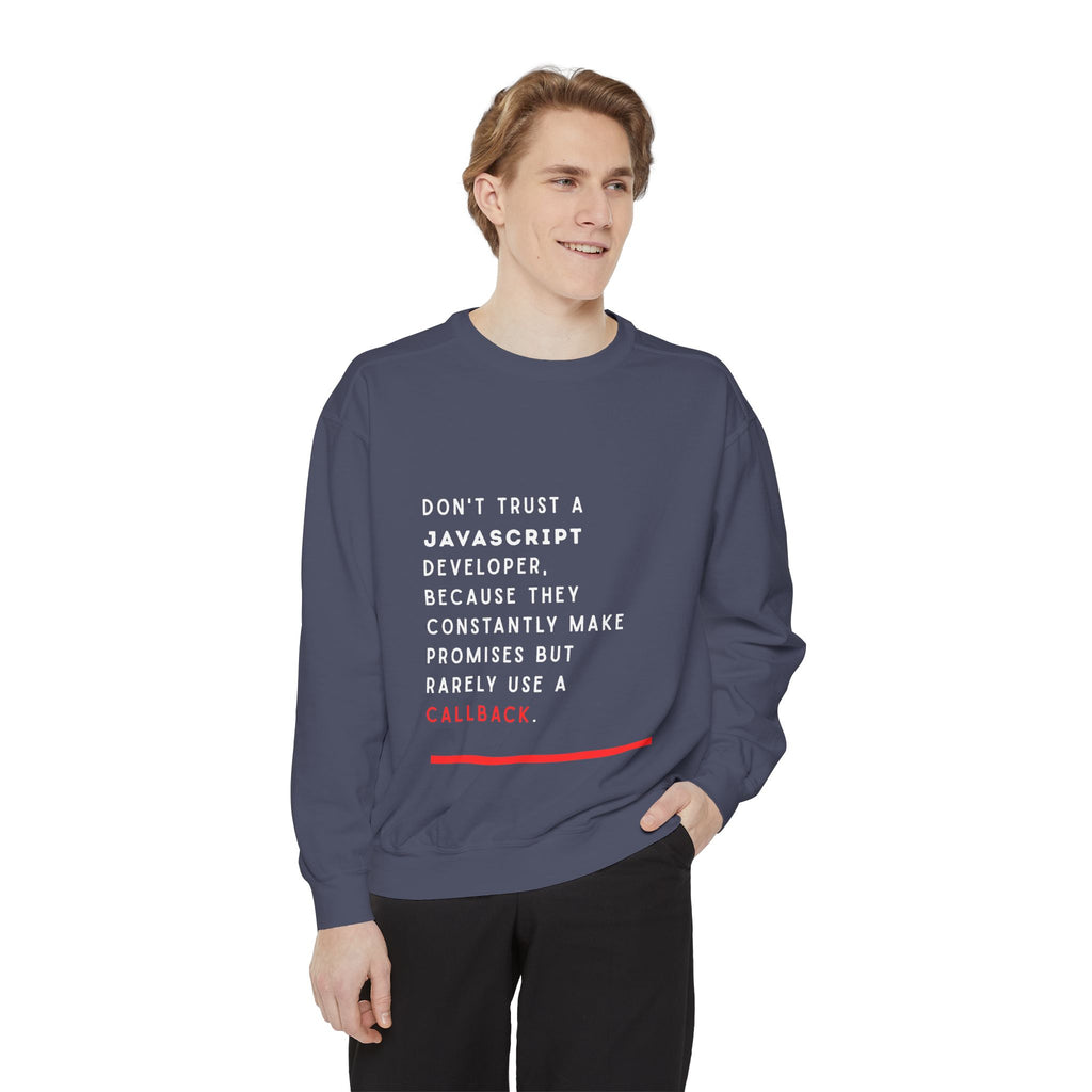 Funny JavaScript Developer Sweatshirt