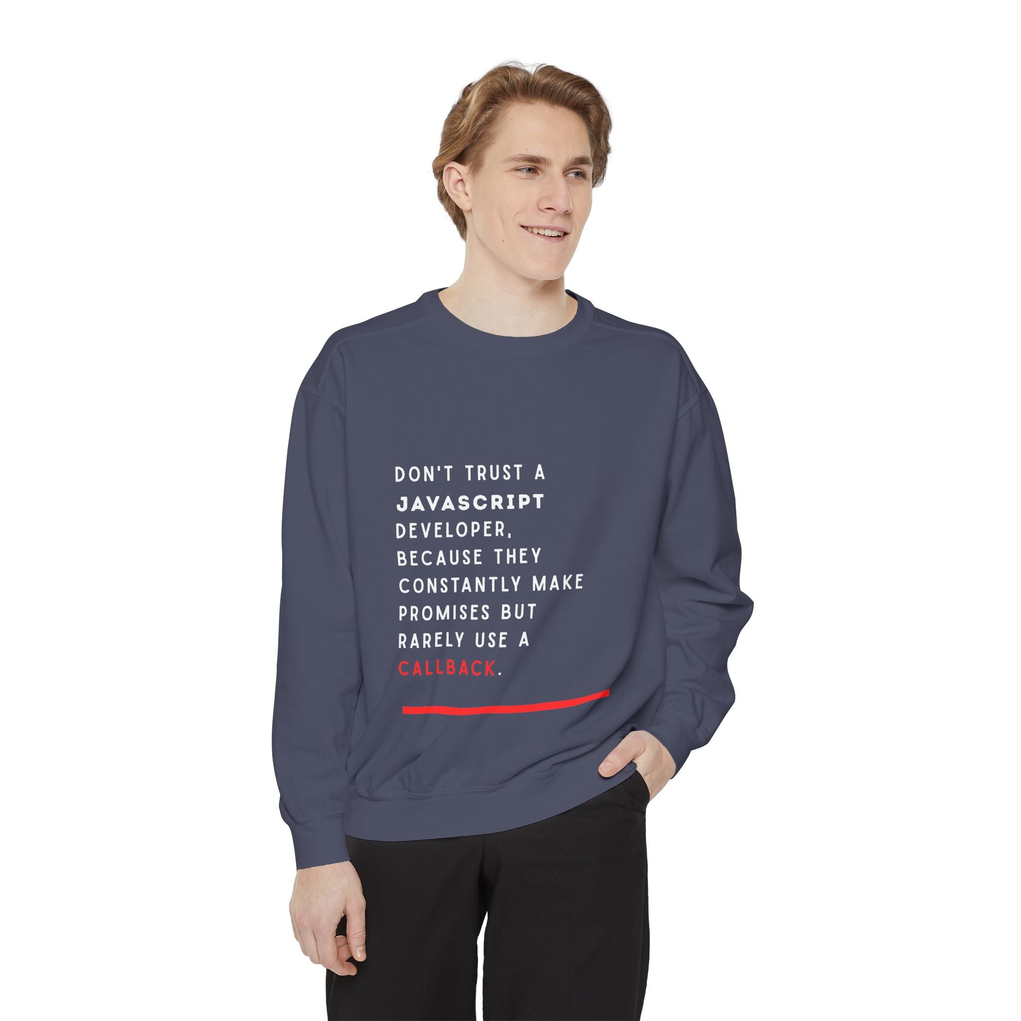 Funny JavaScript Developer Sweatshirt