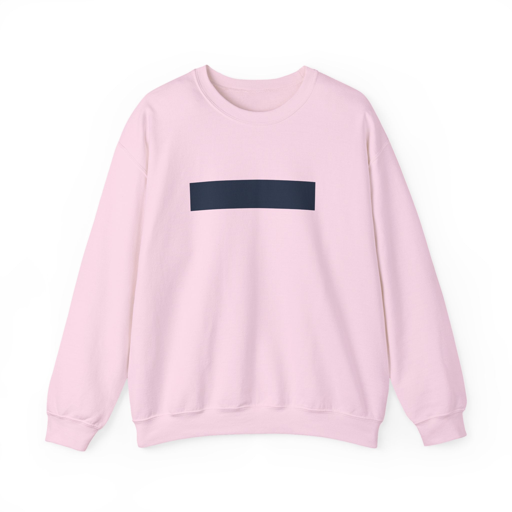 Minimalist Navy Bar Crewneck Sweatshirt