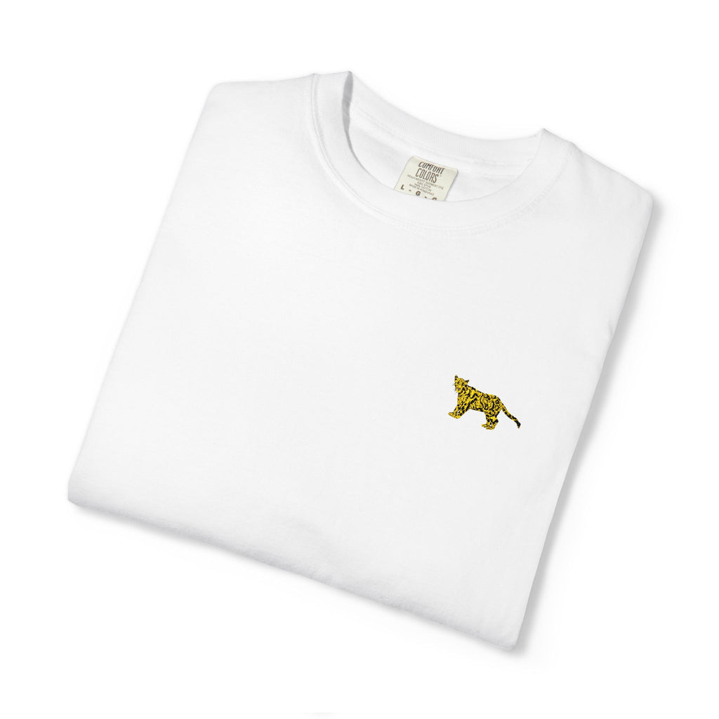Garment-Dyed Unisex T-Shirt with Playful Design