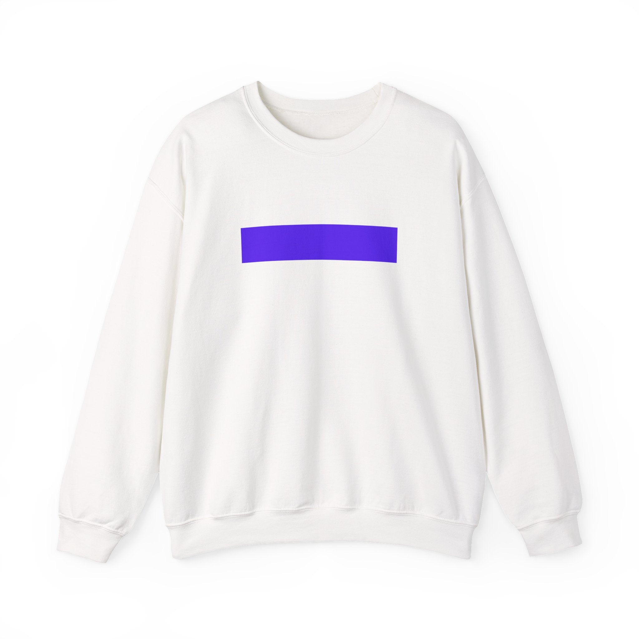 Minimal Purple Bar Crewneck Sweatshirt