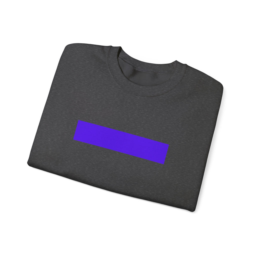 Minimal Purple Bar Crewneck Sweatshirt