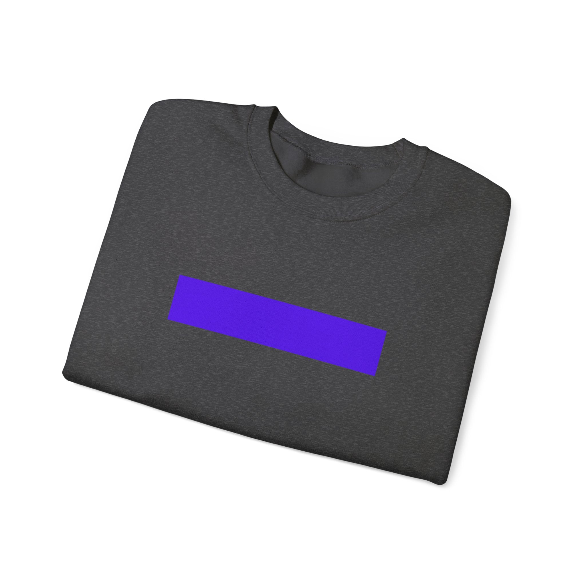 Minimal Purple Bar Crewneck Sweatshirt